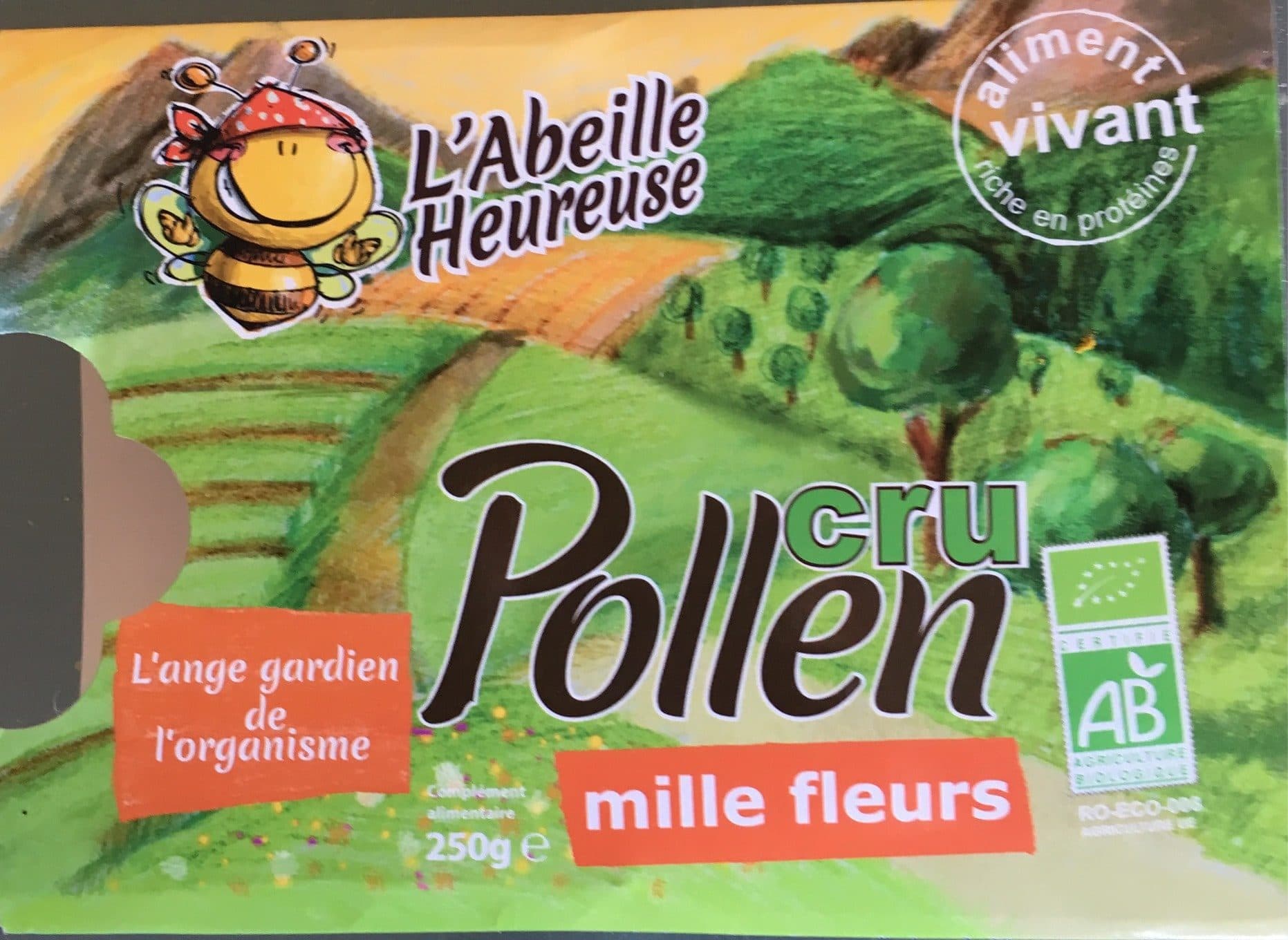 L’Abeille Heureuse Pollen Mille Fleurs Bio Surgele packshot