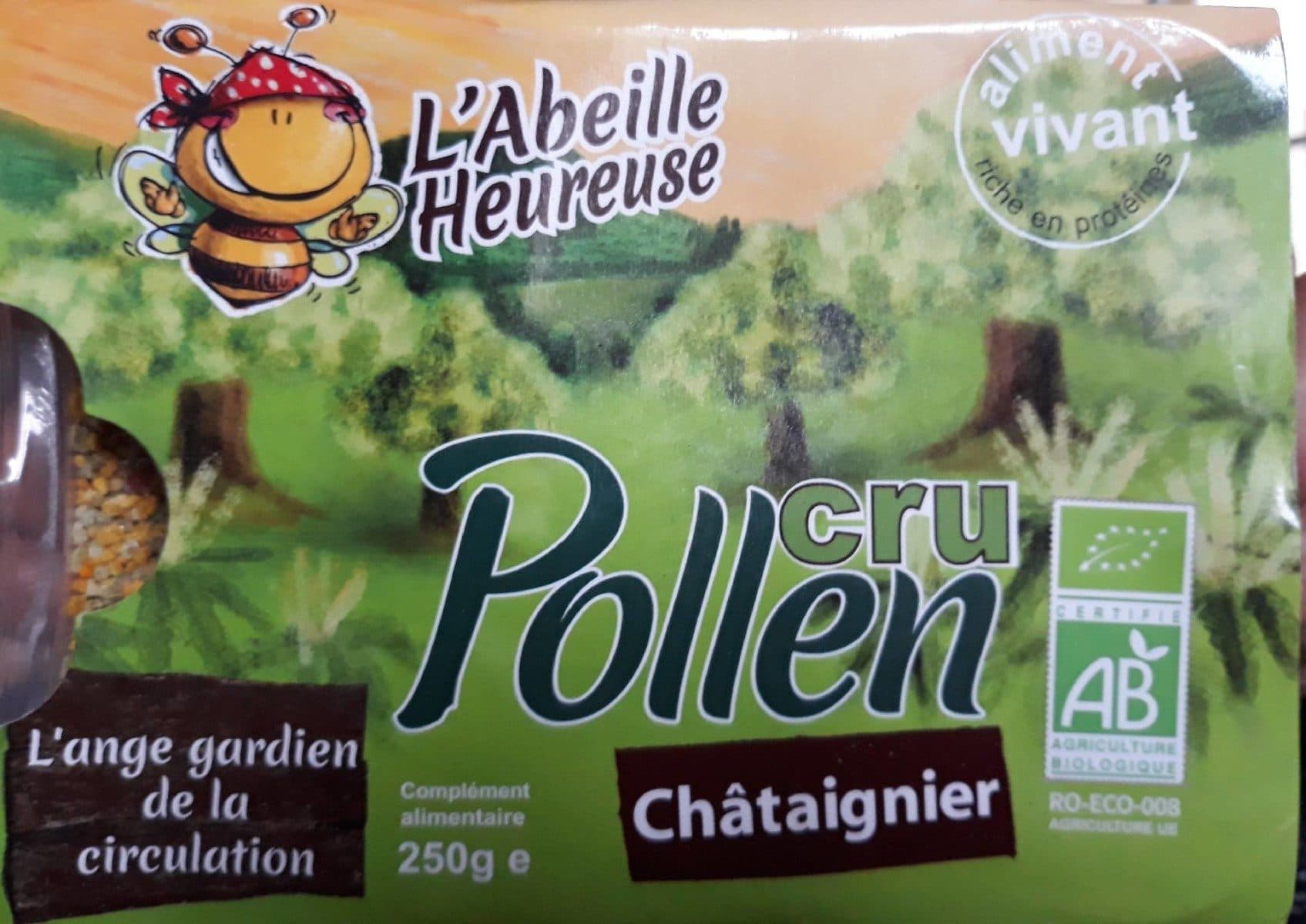 L'Abeille Heureuse Pollen De Chataignier Bio Surgele packshot