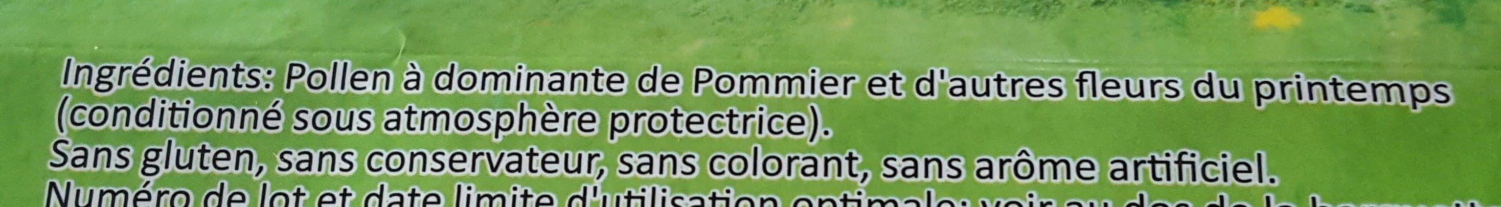 L'abeille heureuse Pollen cru pommier packshot