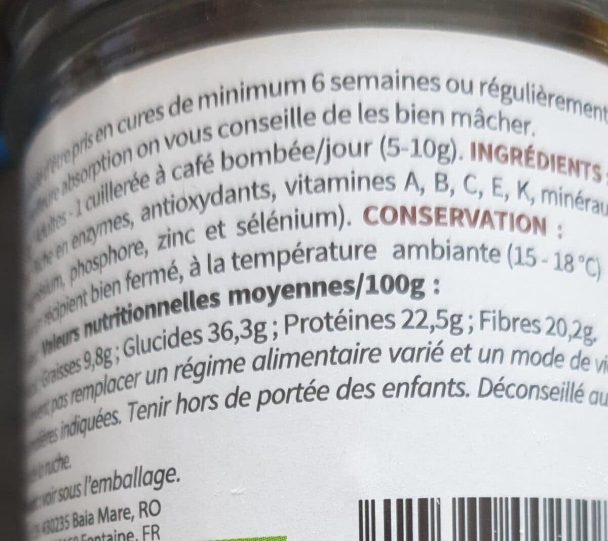 L'Abeille Heureuse Pain d'abeilles bio packshot