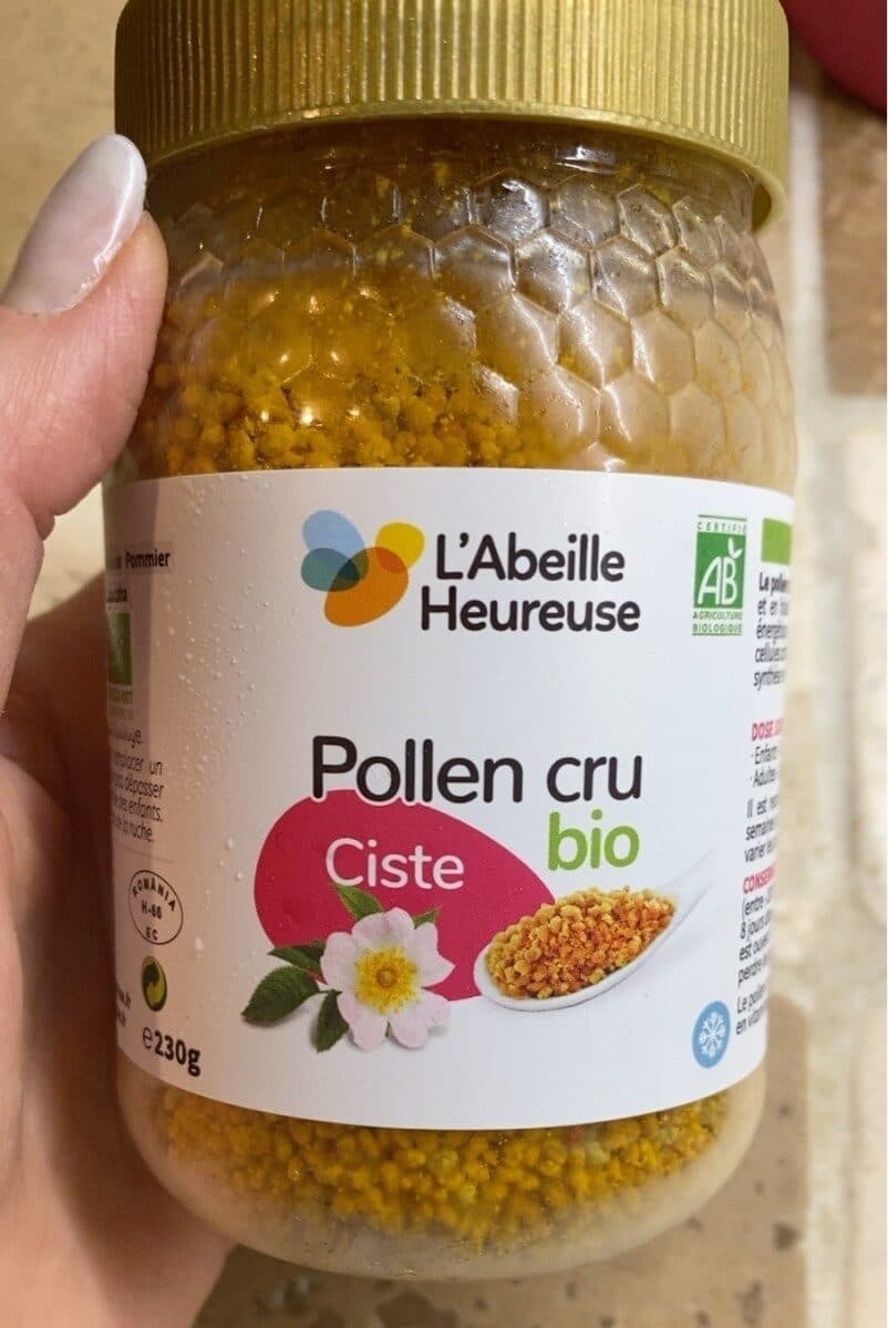 L'Abeille Heureuse Pollen de Ciste crue bio packshot