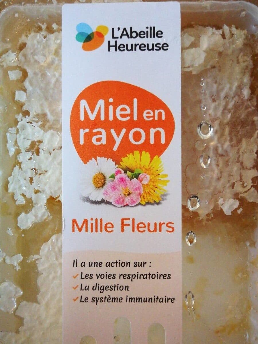 L'Abeille Heureuse Miel en rayon packshot