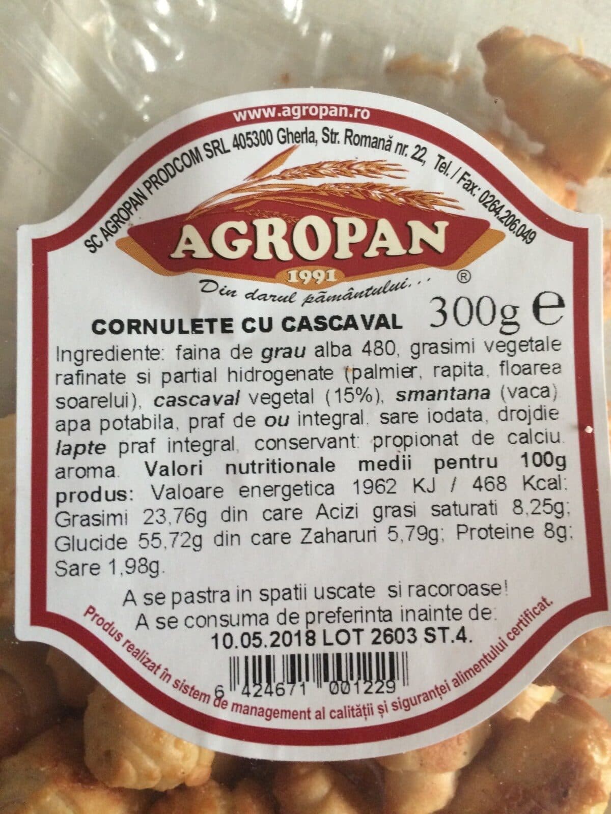 Open Food Facts Cornulețe cu cașcaval packshot