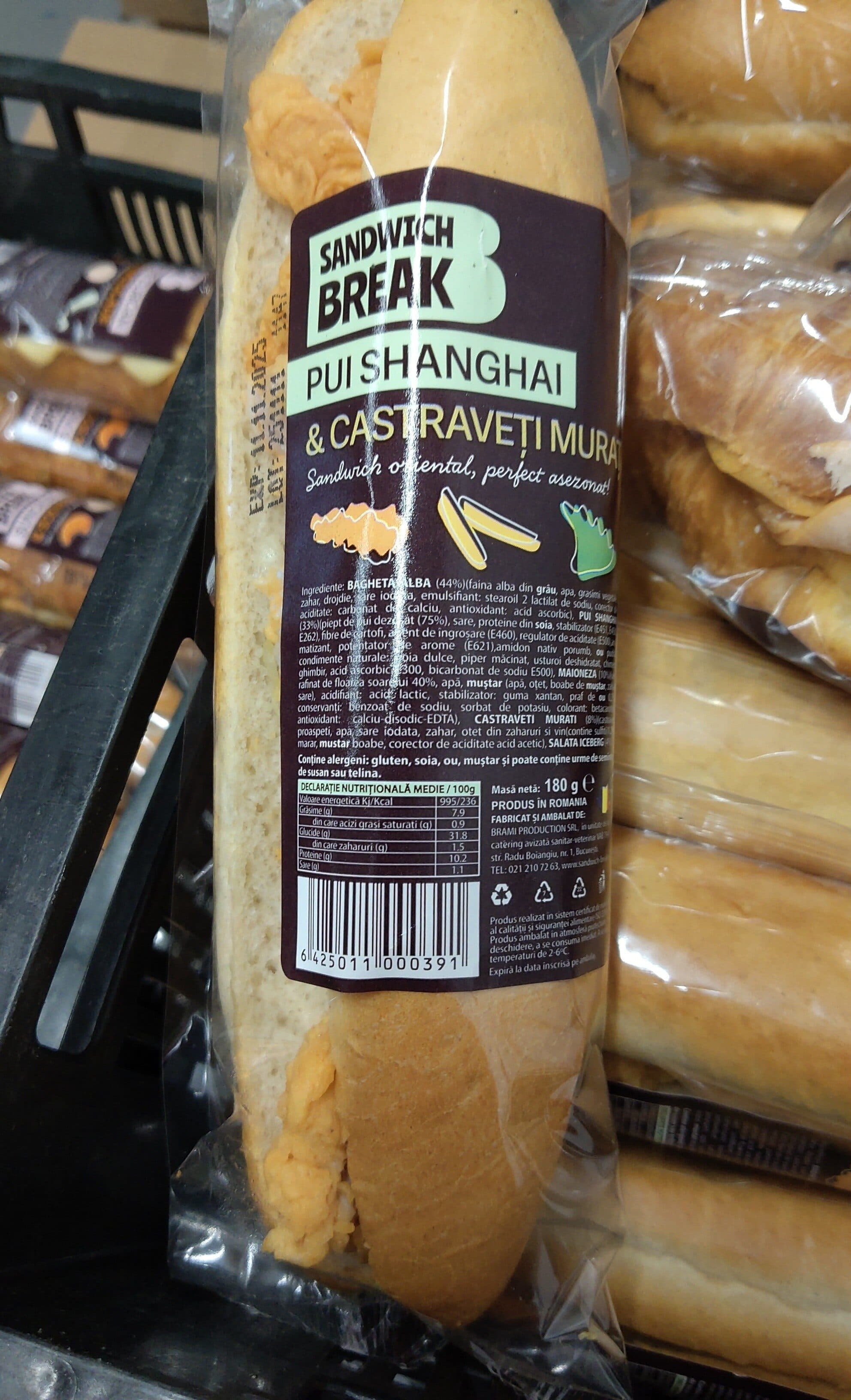 Sandwich Break sandwich pui Shanghai packshot