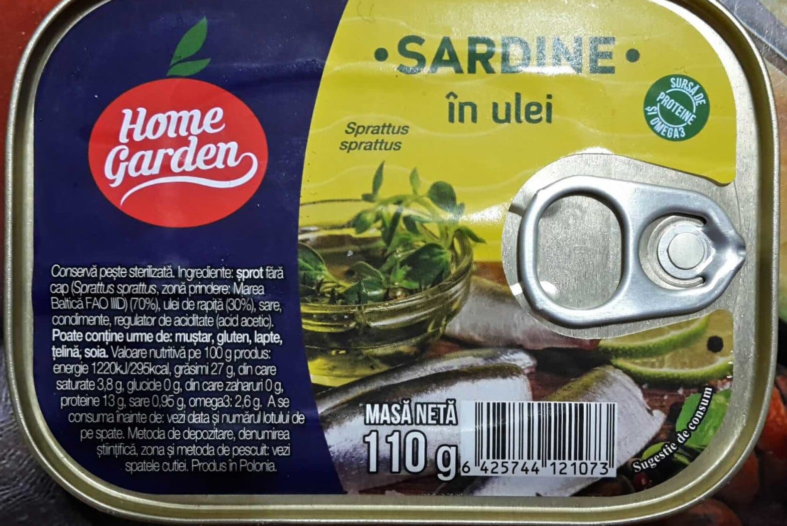 HomeGarden Sardine In Oil packshot