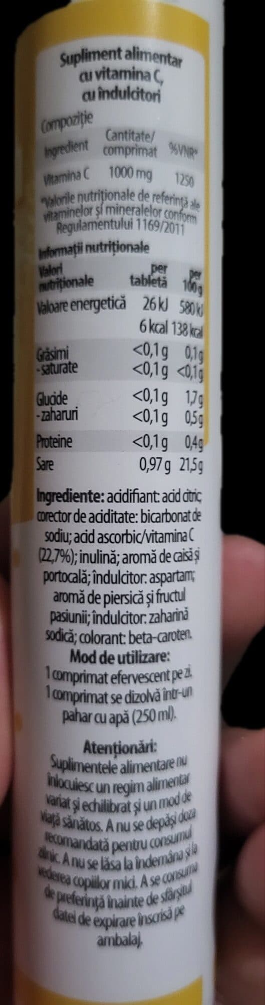 Sun Wave Pharma SRL Vitamina C 1000mg Sun Health packshot