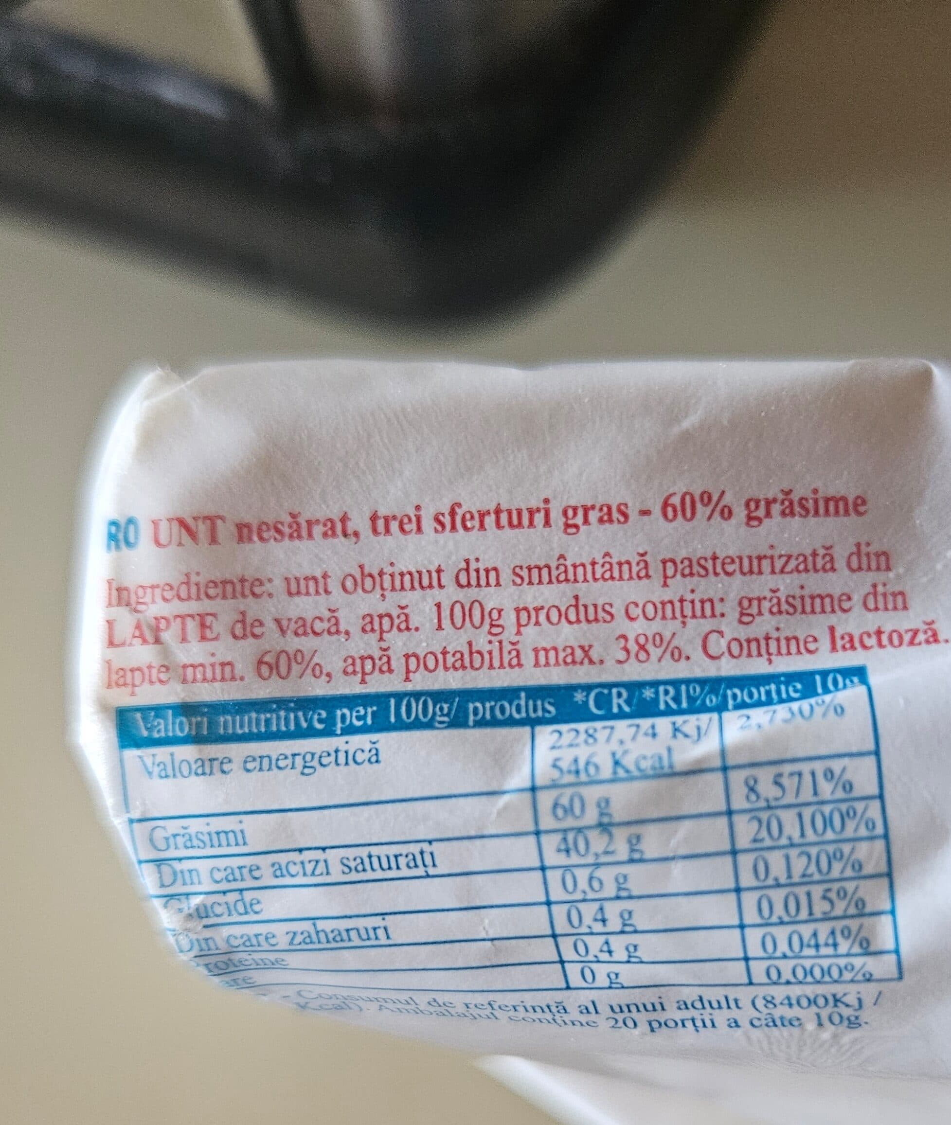 Josi Unt nesărat josi, 60% grăsime packshot