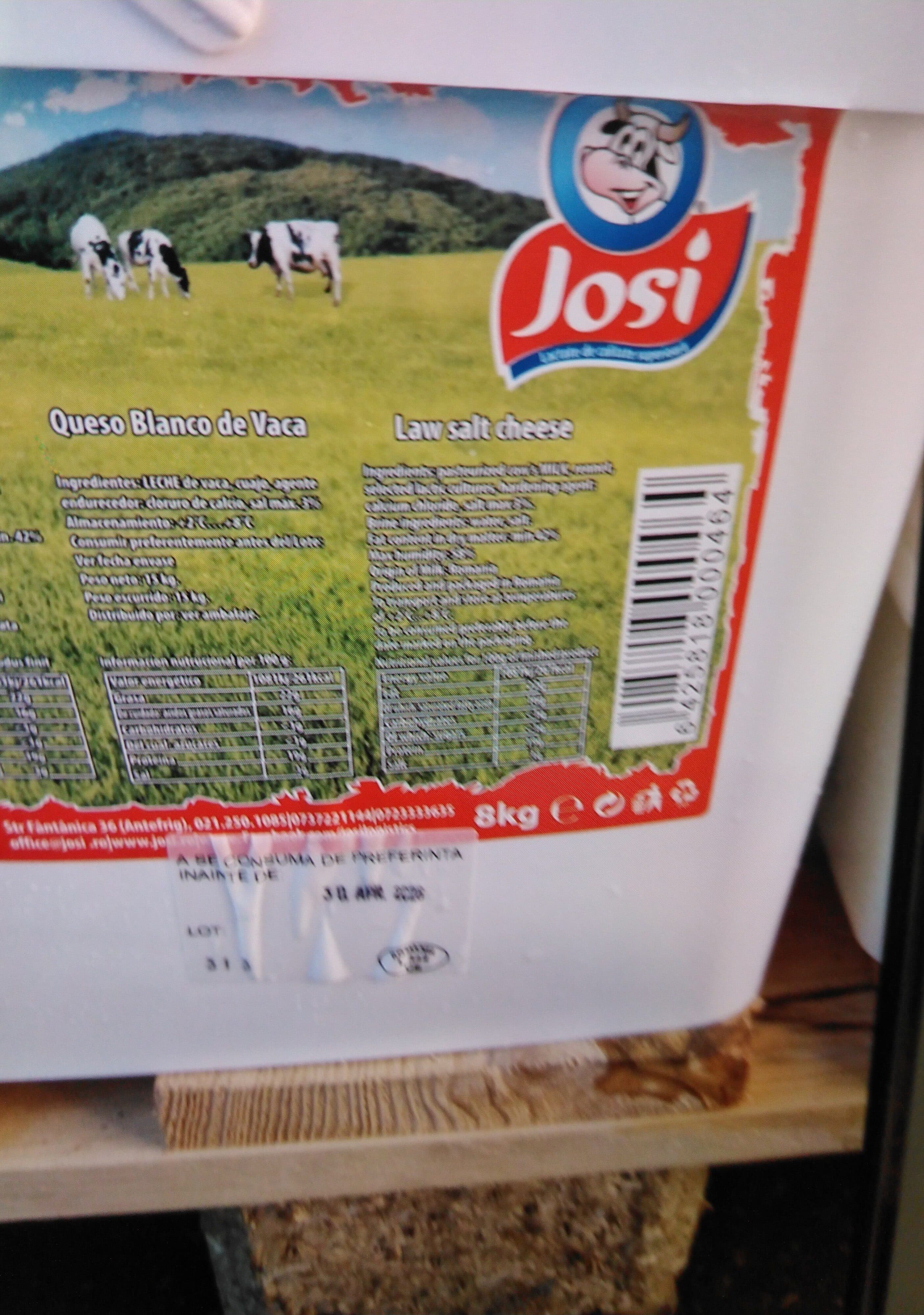 telemea de vaca 8kg Josi packshot