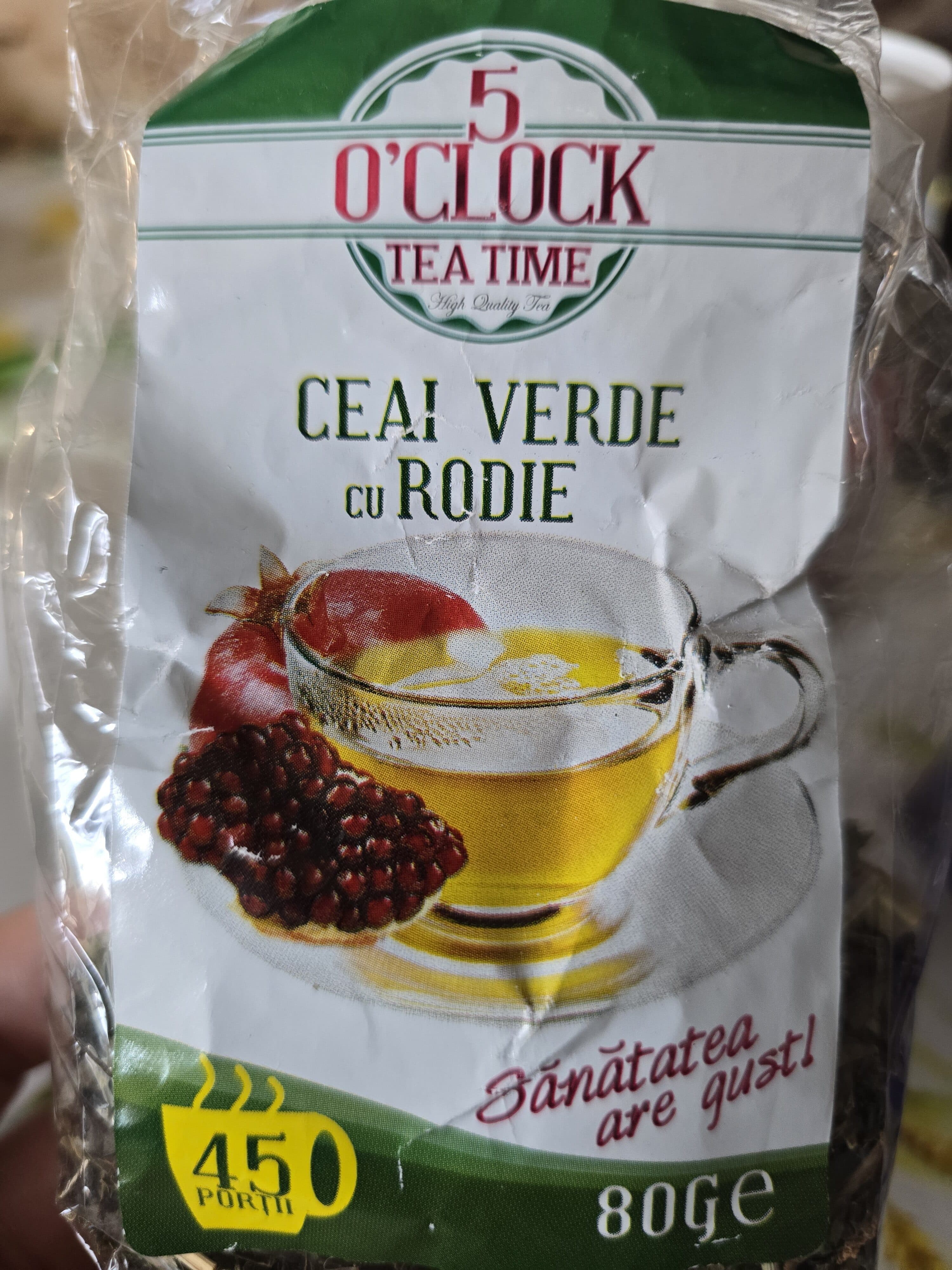 50’CLOCK Tea Time Ceai verde cu rodie packshot
