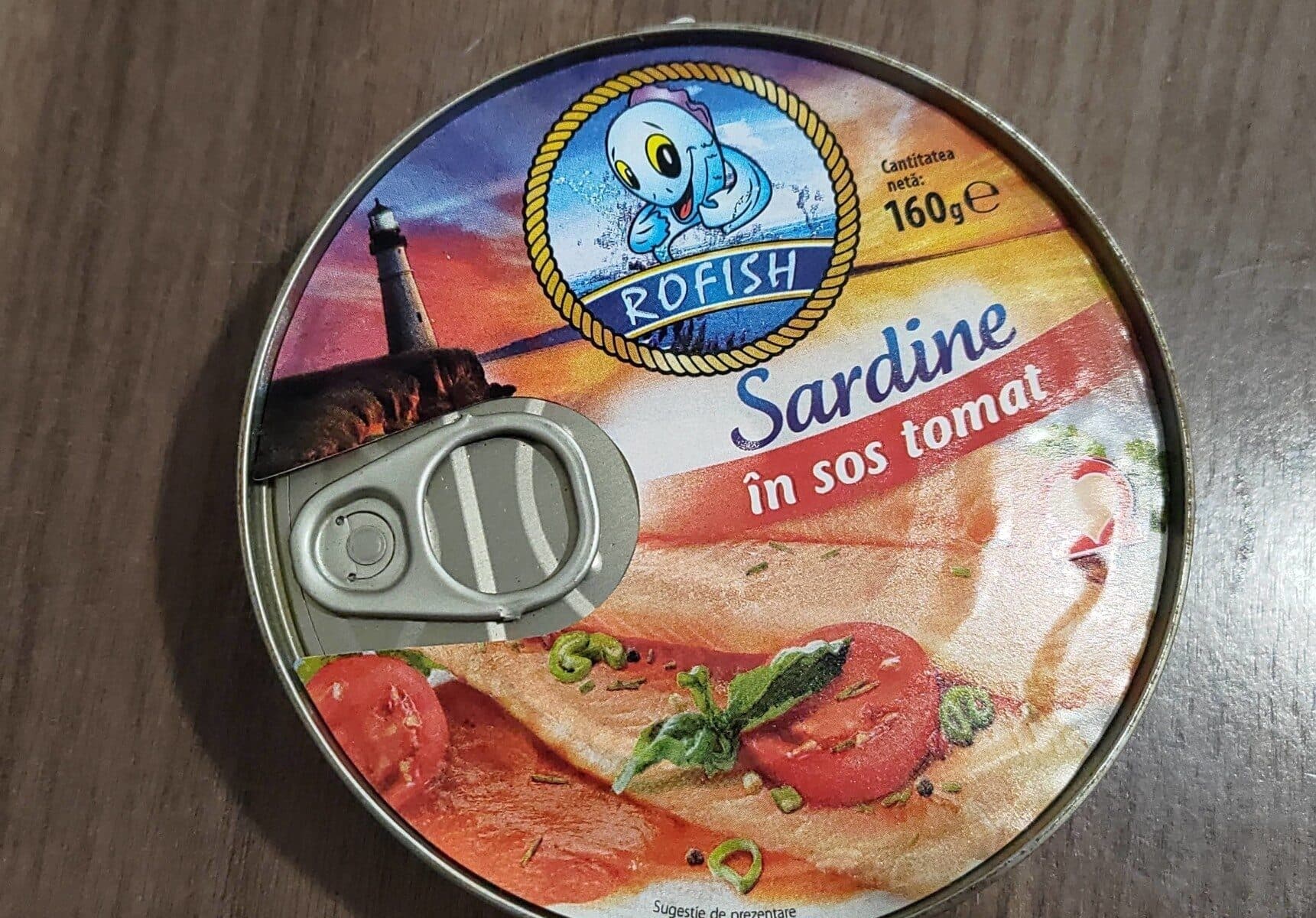 Sardine in sos tomat (sardine in sugo al pomodoro) packshot