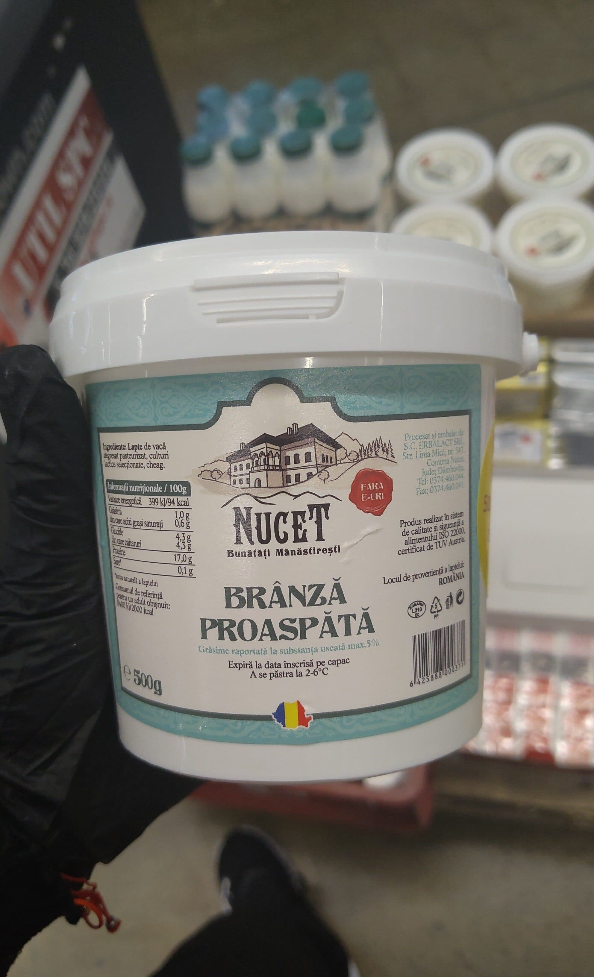 nucet branza proaspata 500g packshot
