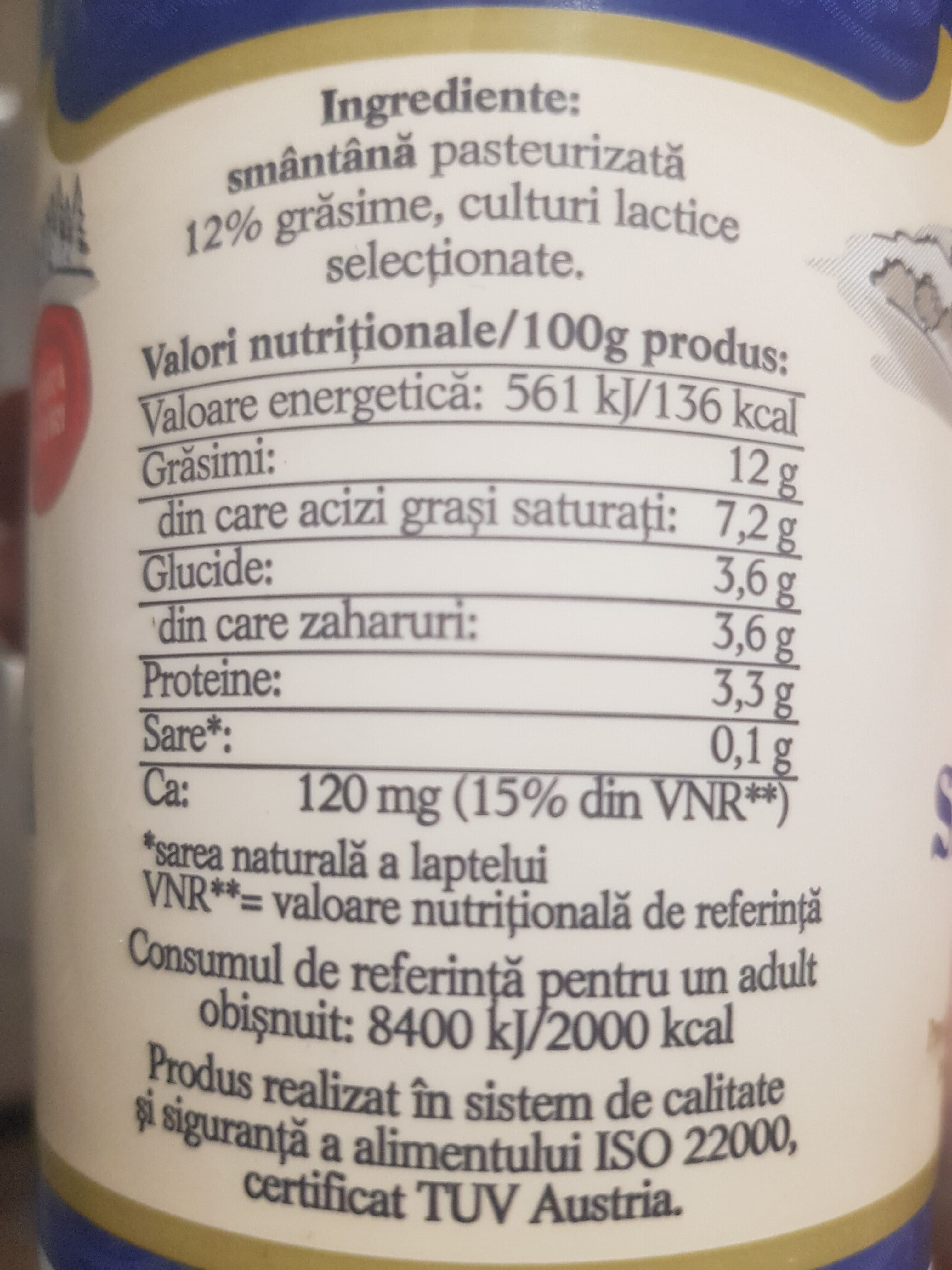 Bunatati Manastiresti nucet Smantana 12% Grasime 375 g packshot