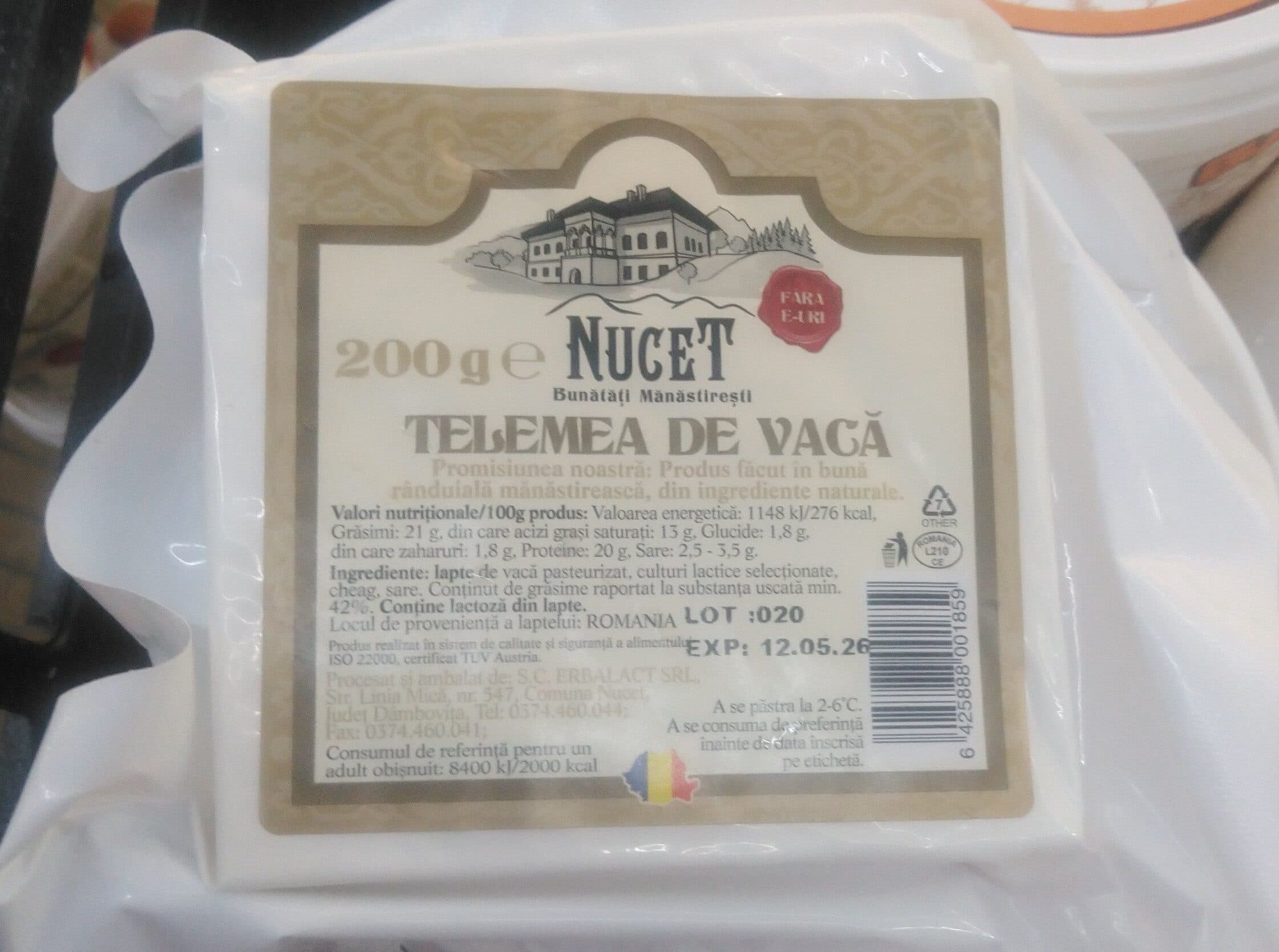 Nucet Telemea De Vaca packshot