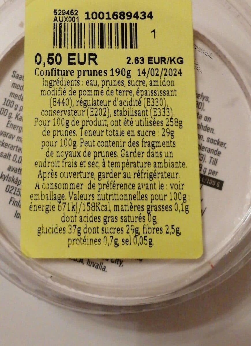 Sunsweet Confiture prunes packshot