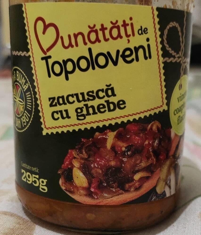Bunatati de Topoloveni Zacuscă cu ghebe packshot