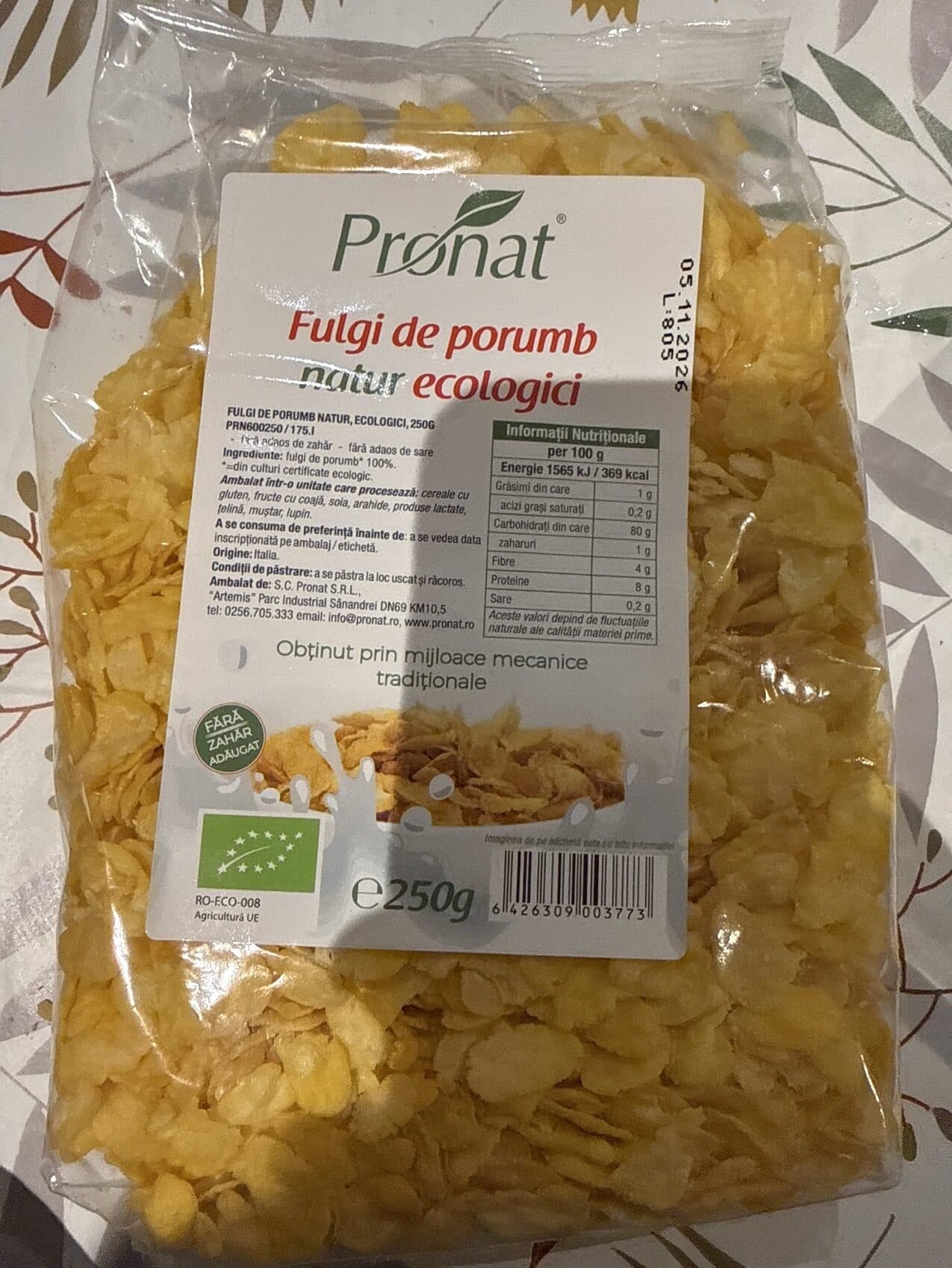 Pronat Fulgi Porumb Natur Ecologici packshot