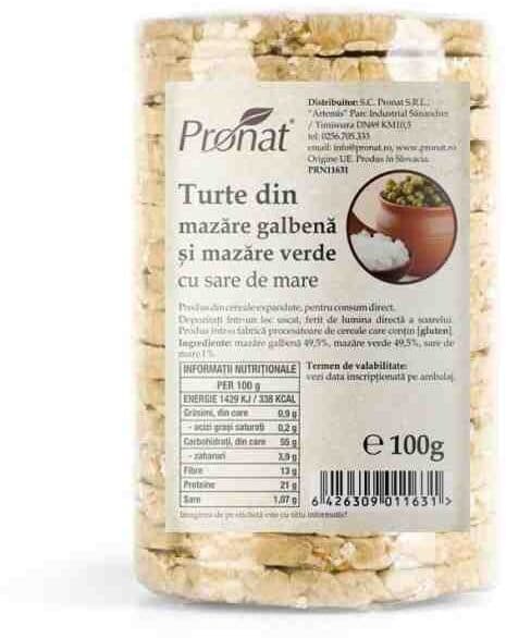 Pronat Turte din mazăre galbenă și mazăre verde packshot