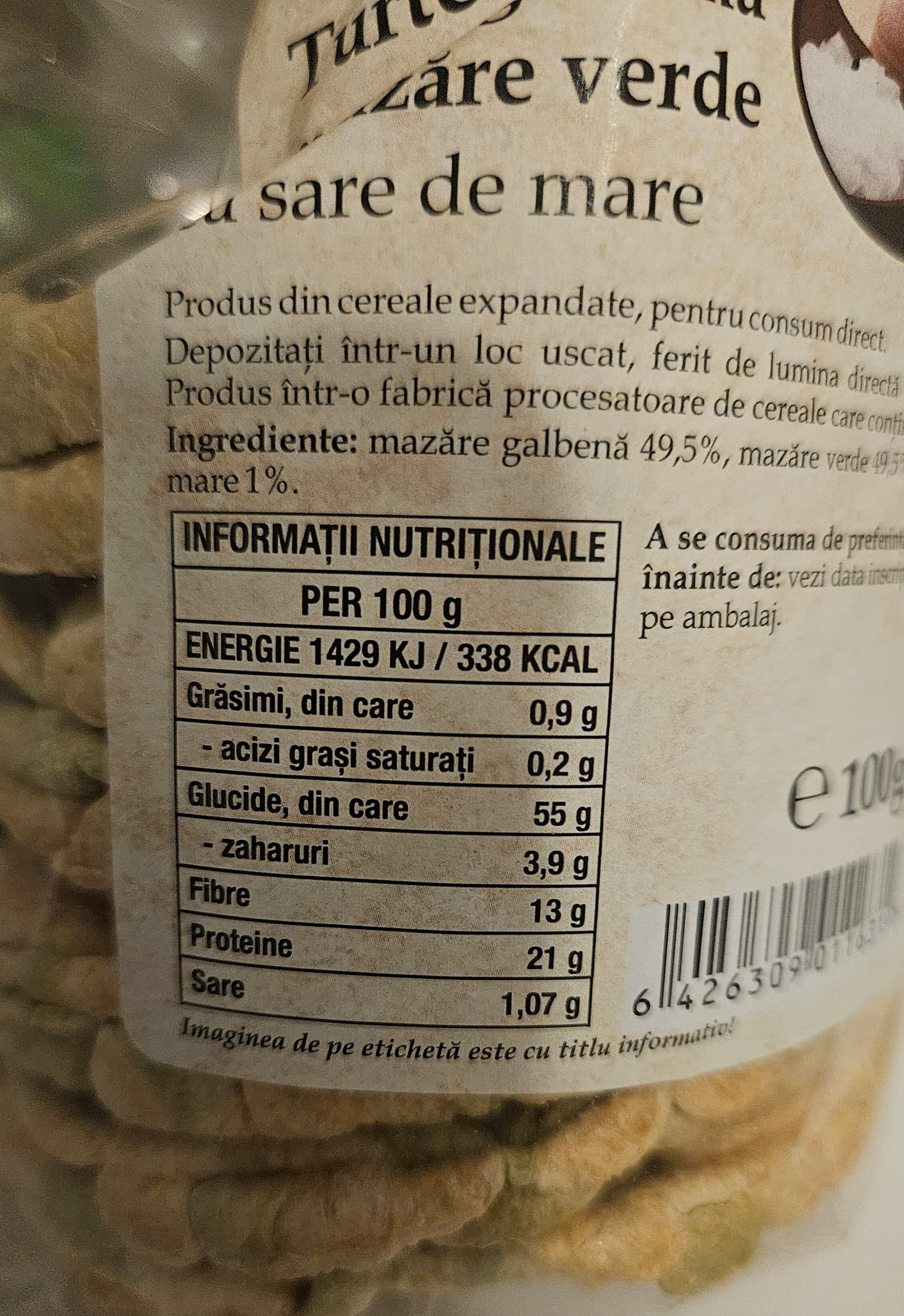 Pronat Turte din mazăre galbenă și mazăre verde packshot