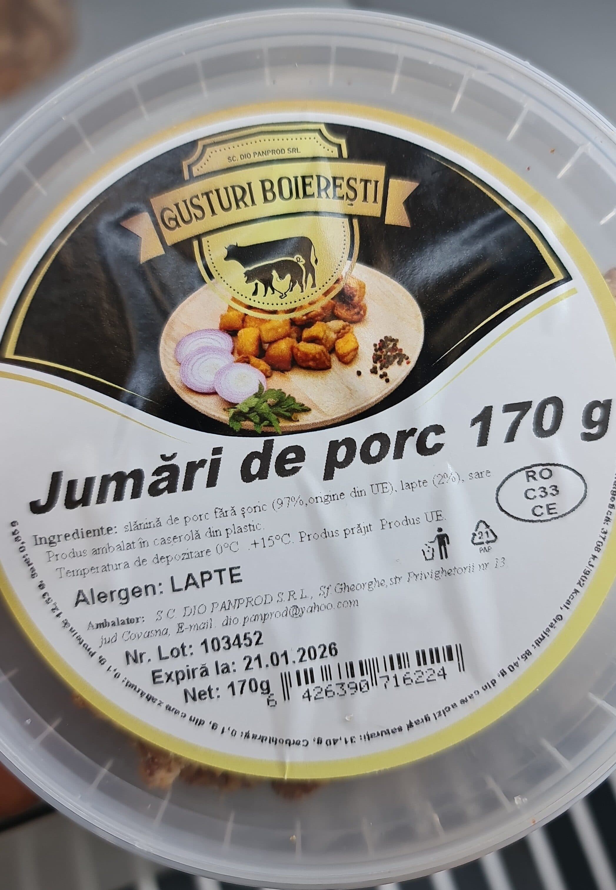 GB jumări porc 170g packshot