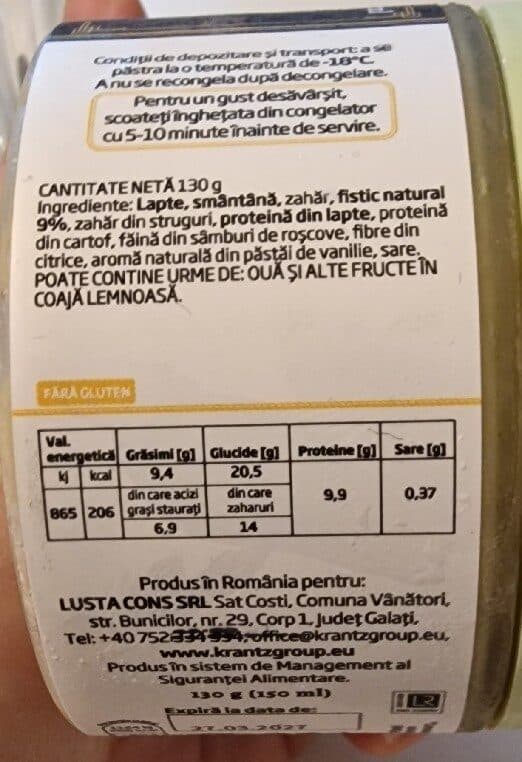 Krantz Inghetata Fistic packshot