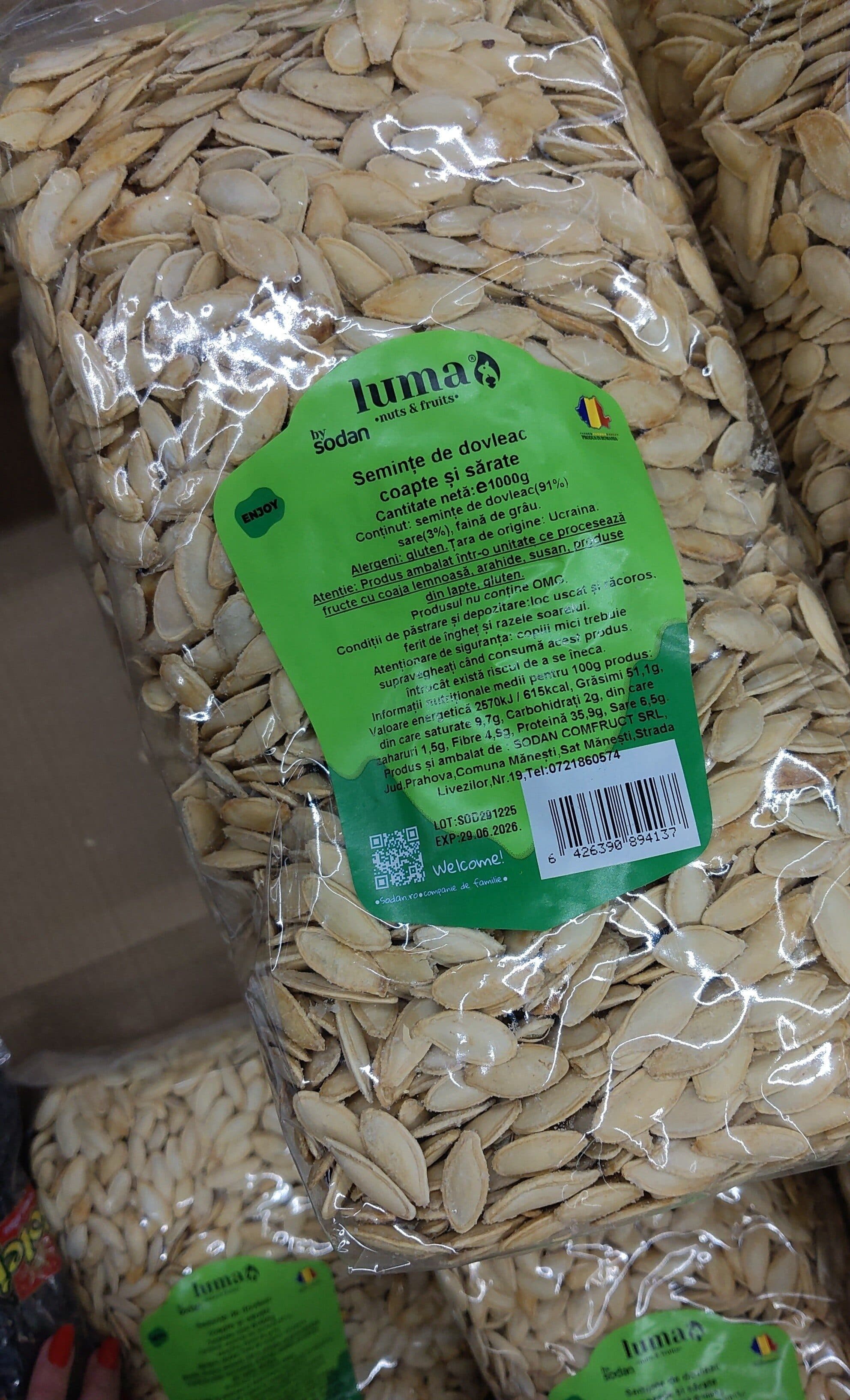 sodan seminte dovleac 1kg packshot