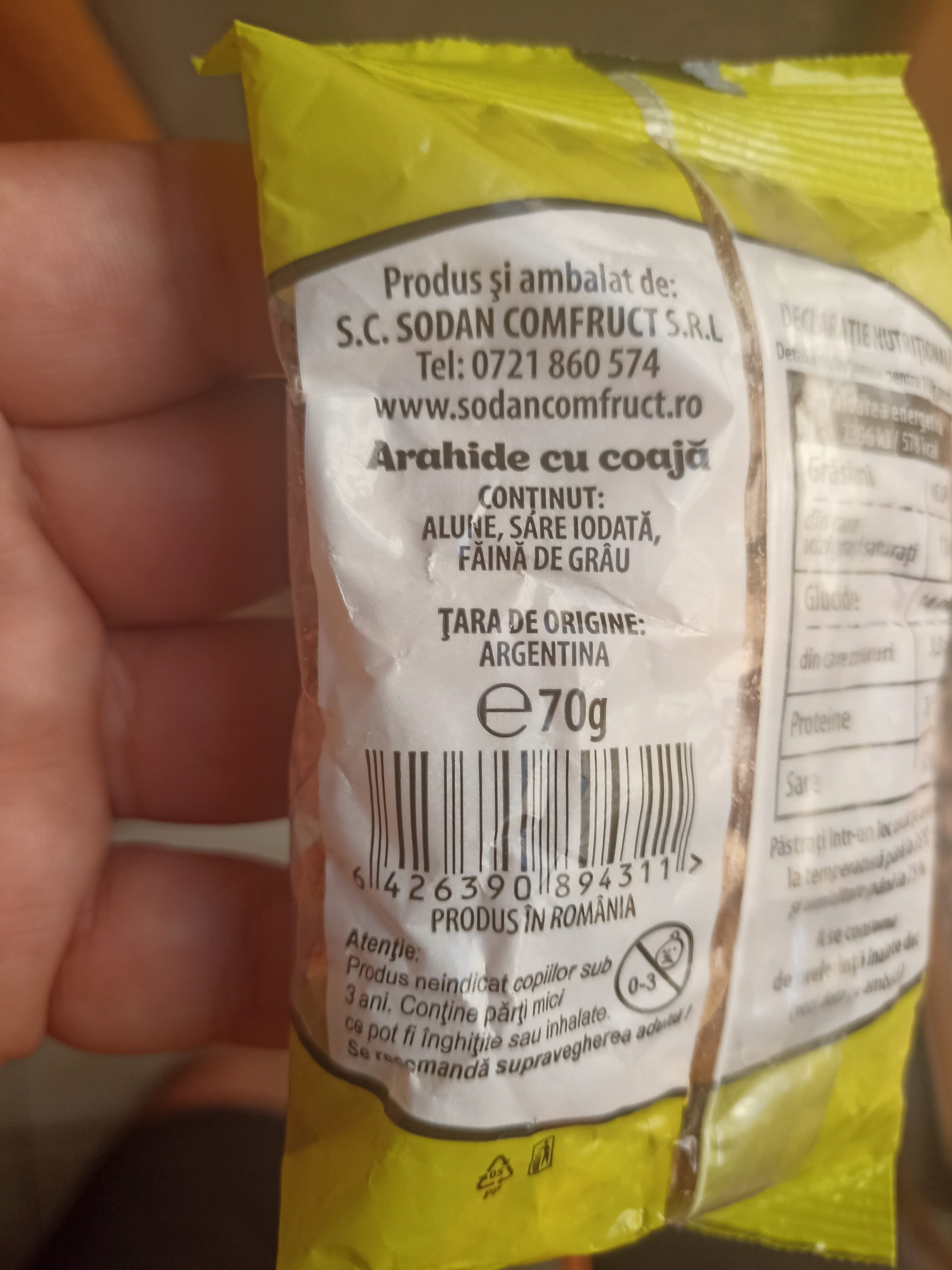 Sodan Arahide cu coaja packshot