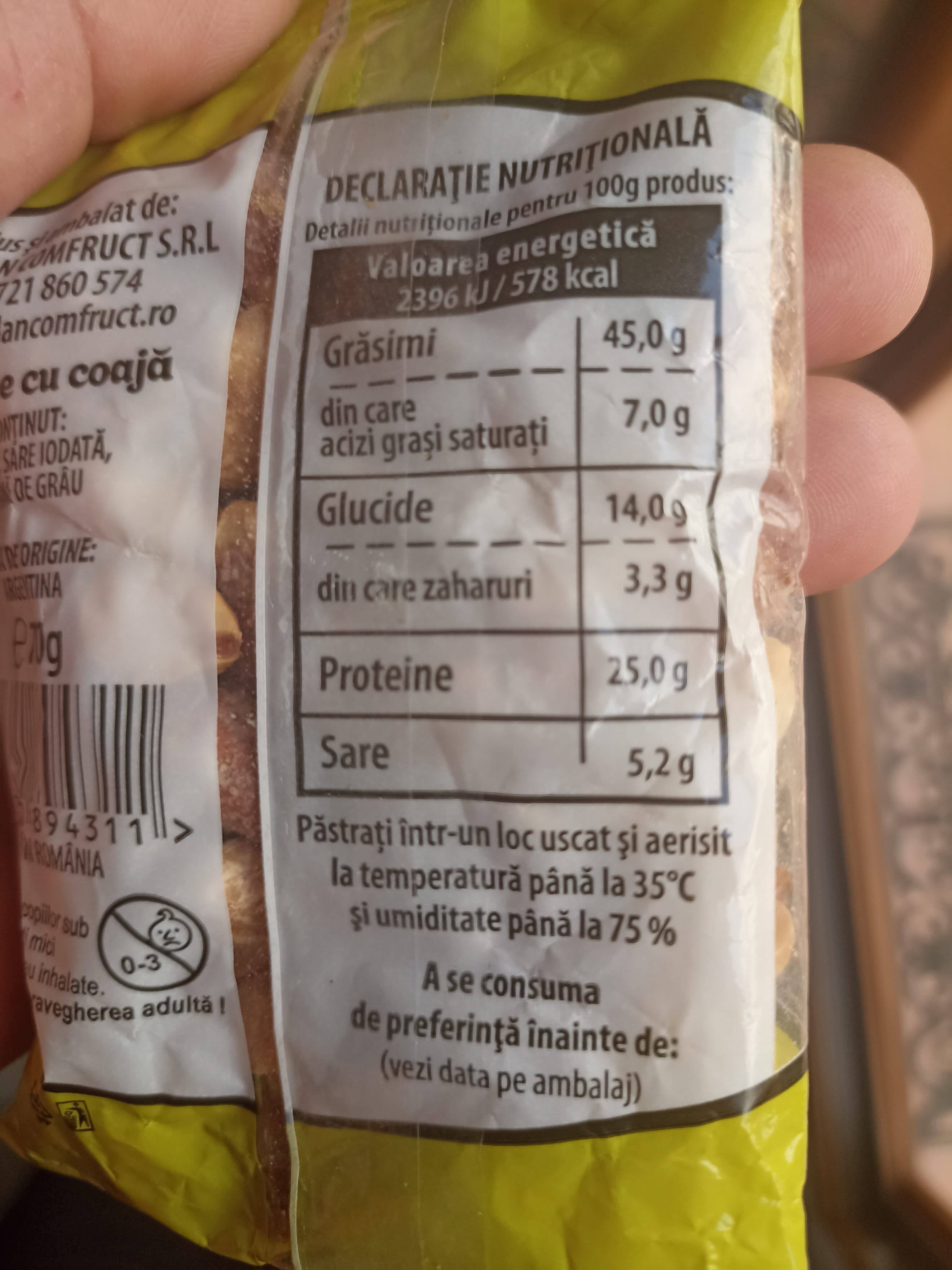 Sodan Arahide cu coaja packshot