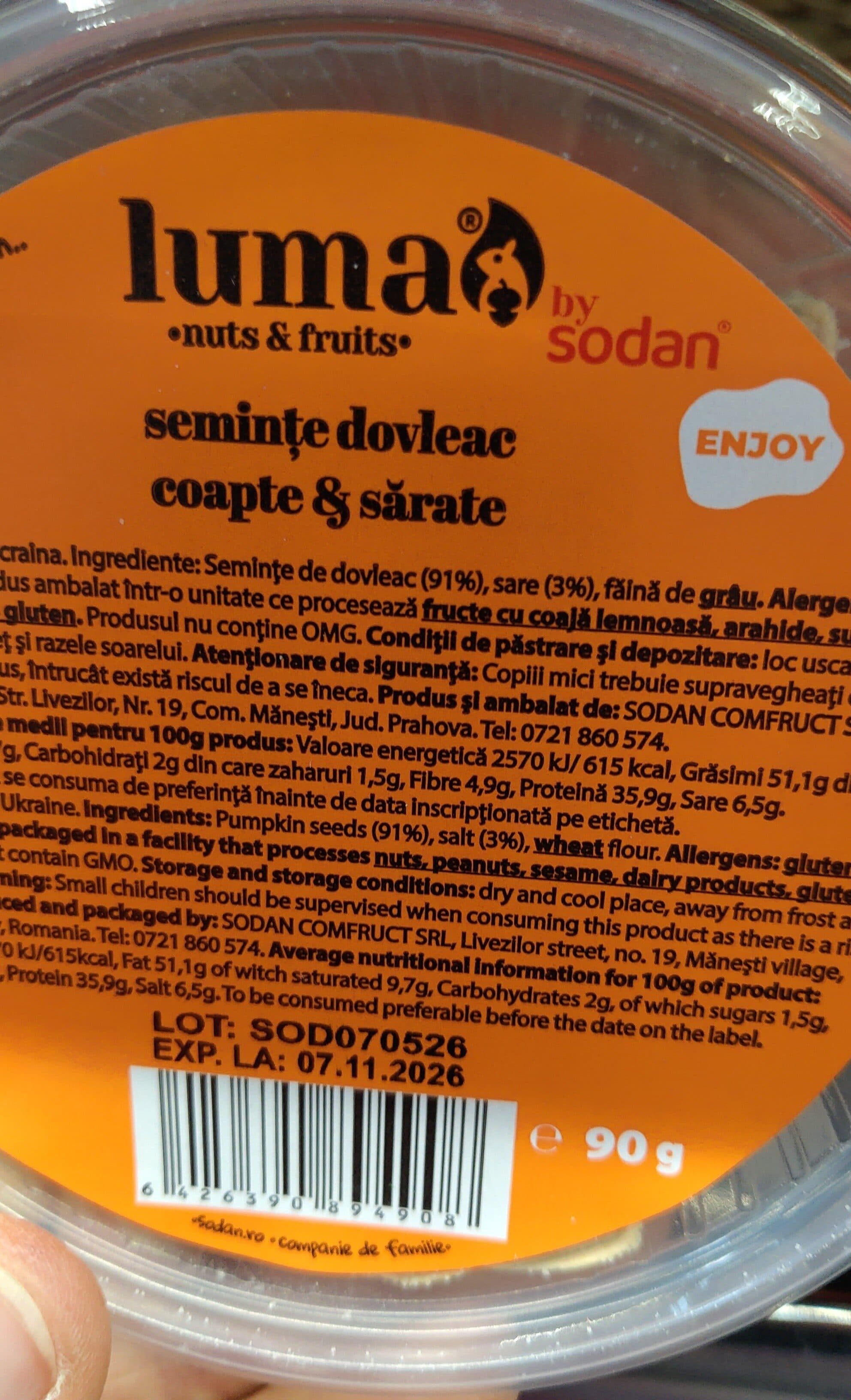 sodan seminte pahar 90g packshot
