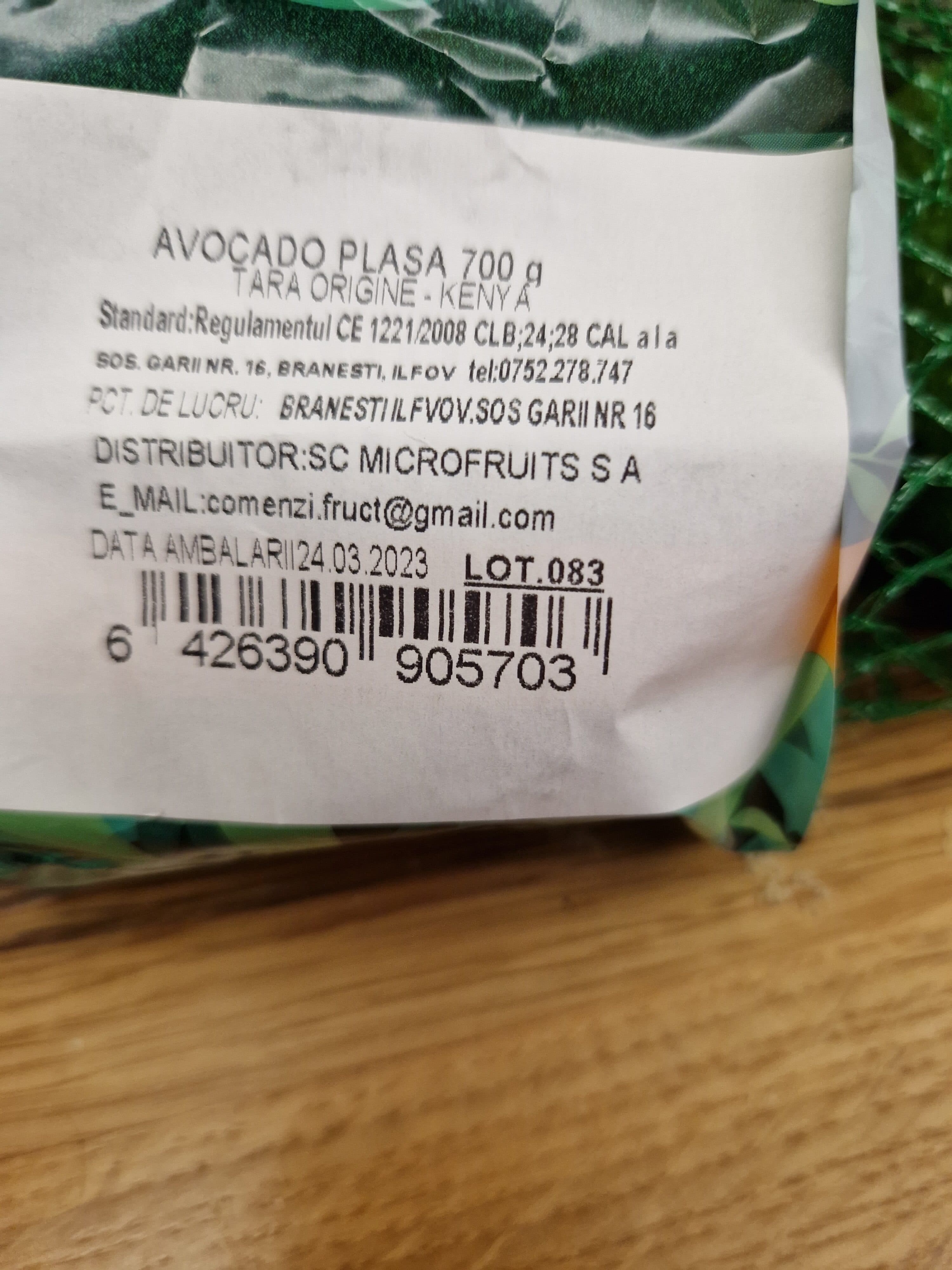Avocado C1 plasa 700g packshot