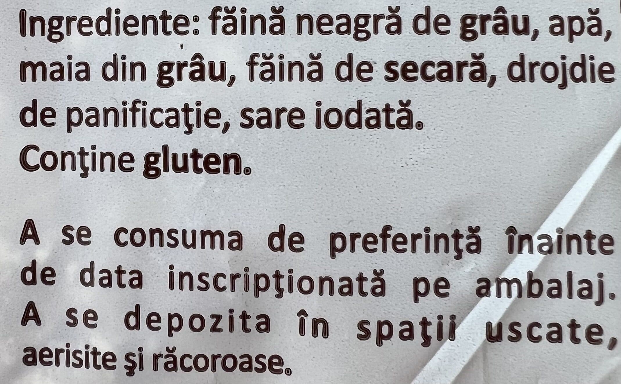 Brutăria Baia Sprie Pâine neagră rustică packshot