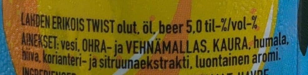 Hartwall Lahden Erikois Twist Citrus 5,0% packshot