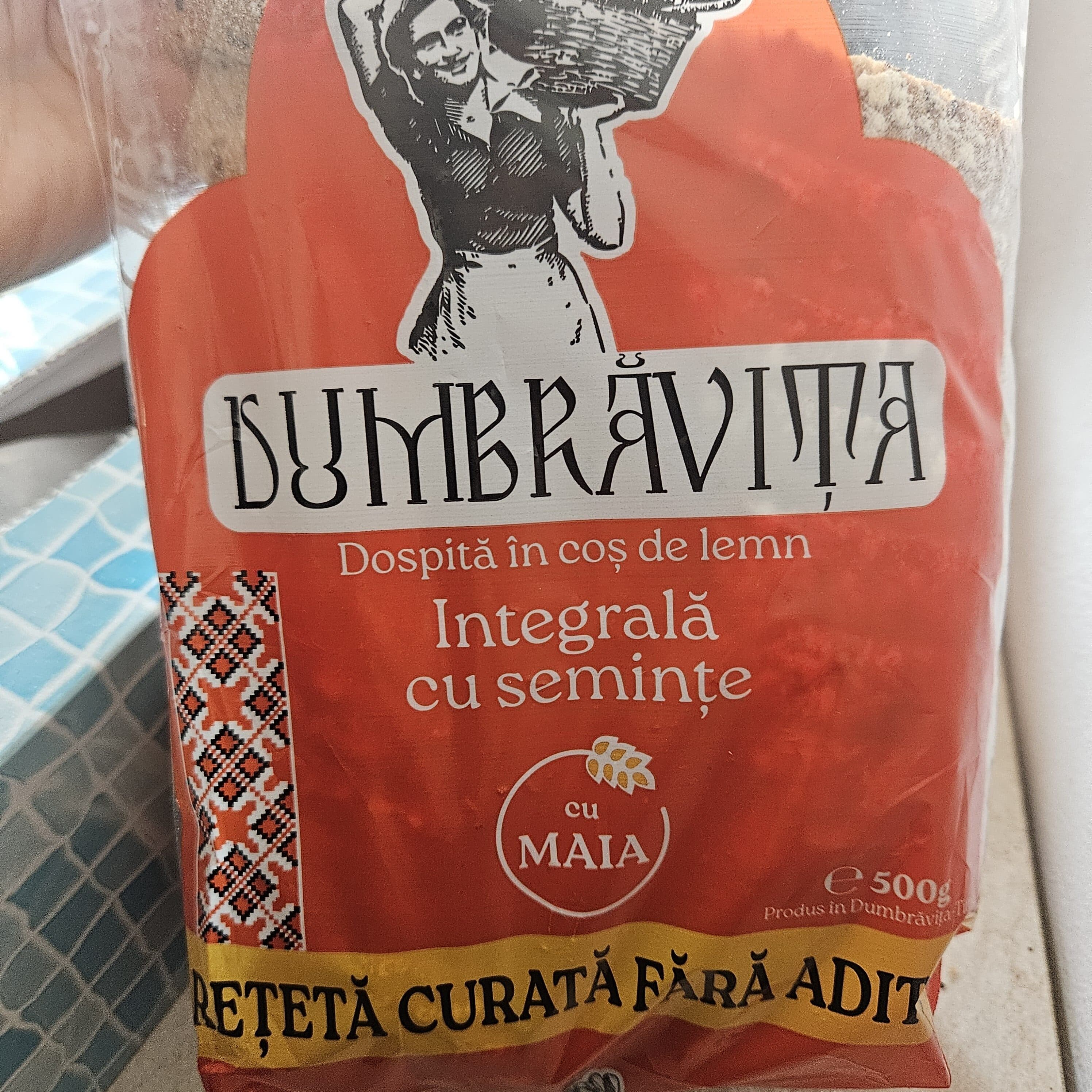 Dumbravita Paine integrala cu seminte packshot