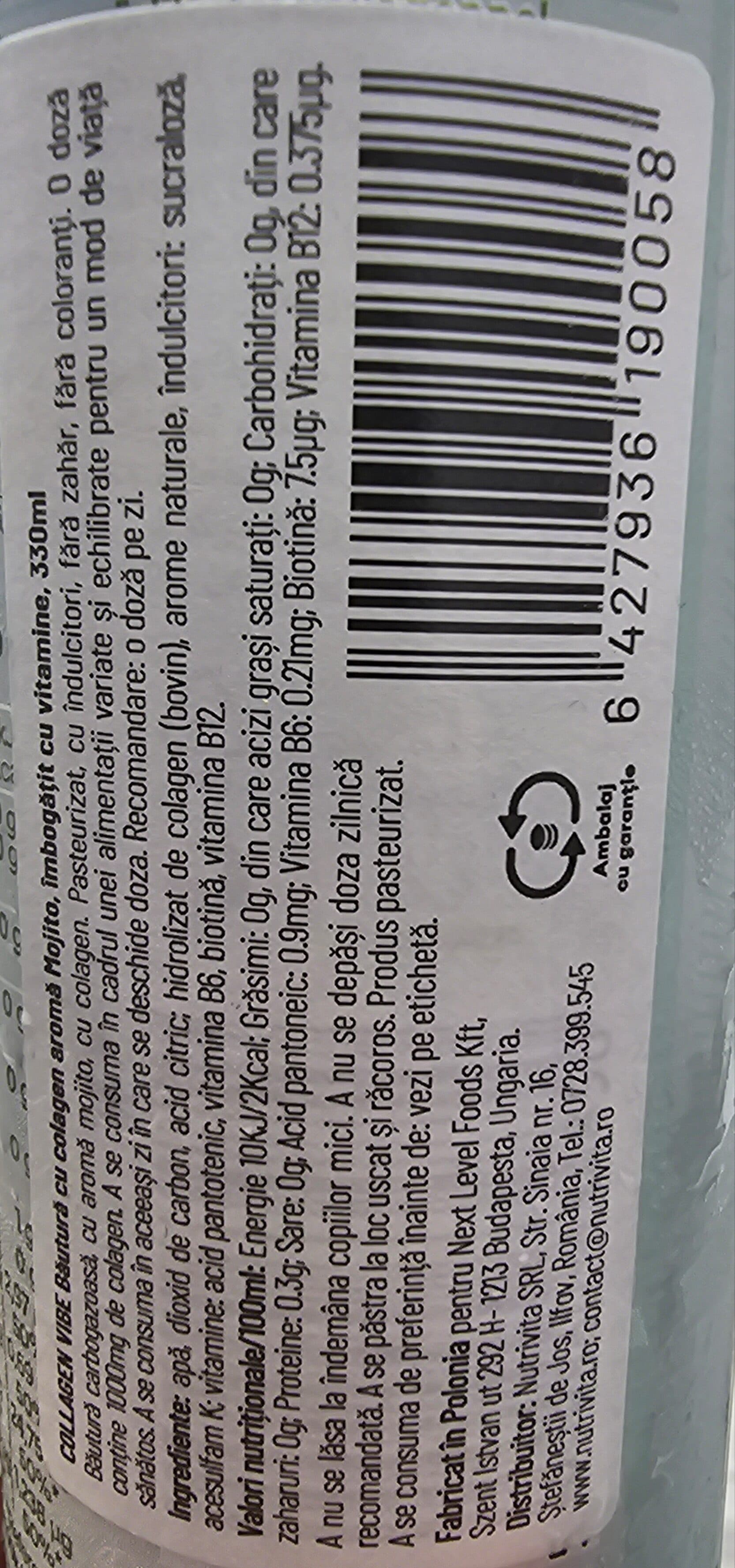 Näno supps Collagen vibe Mojito packshot