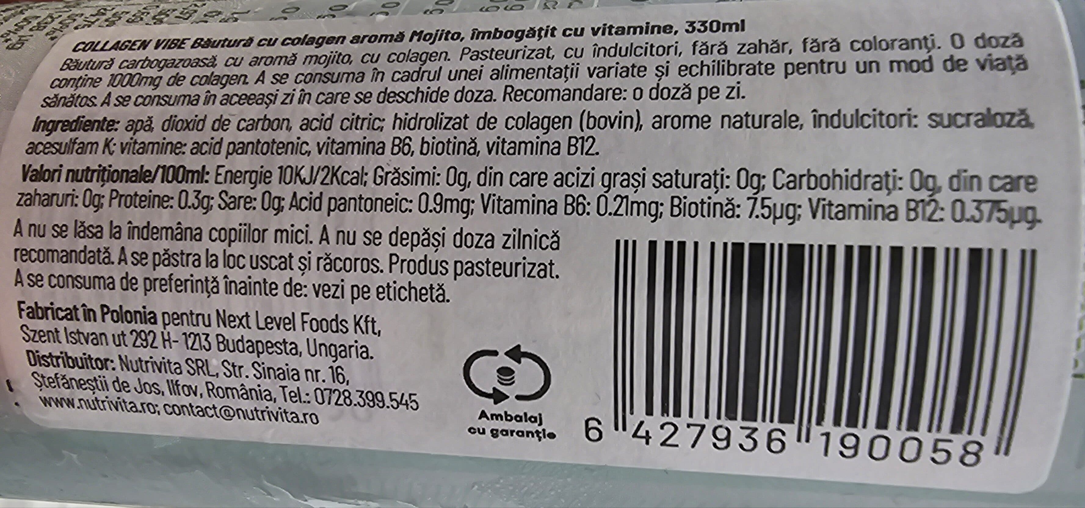 Näno supps Collagen vibe Mojito packshot