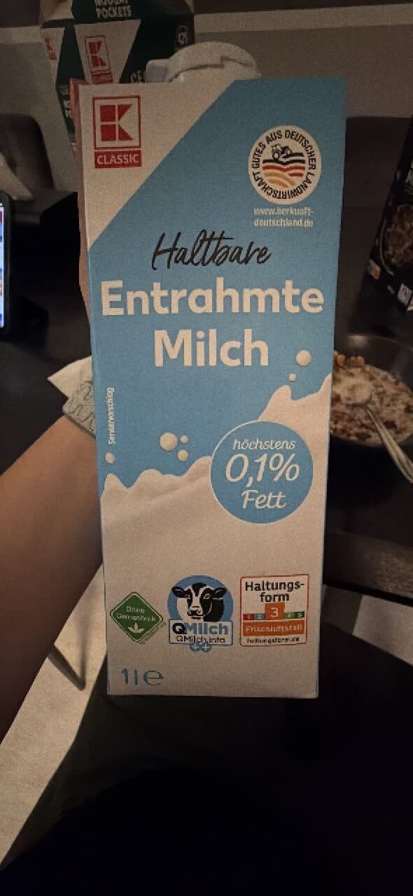 K Classic Haltbare Entrahmte Milch packshot