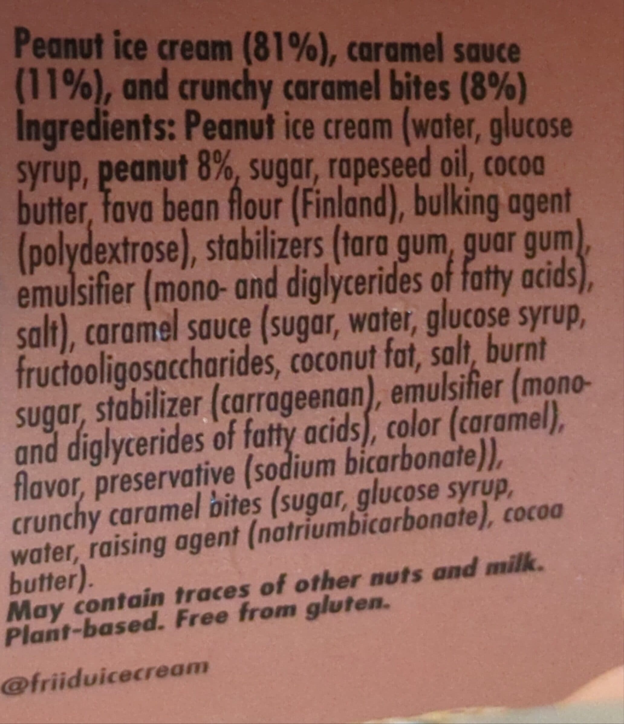 Friidu Peanut Butter & Crunchy Caramel packshot