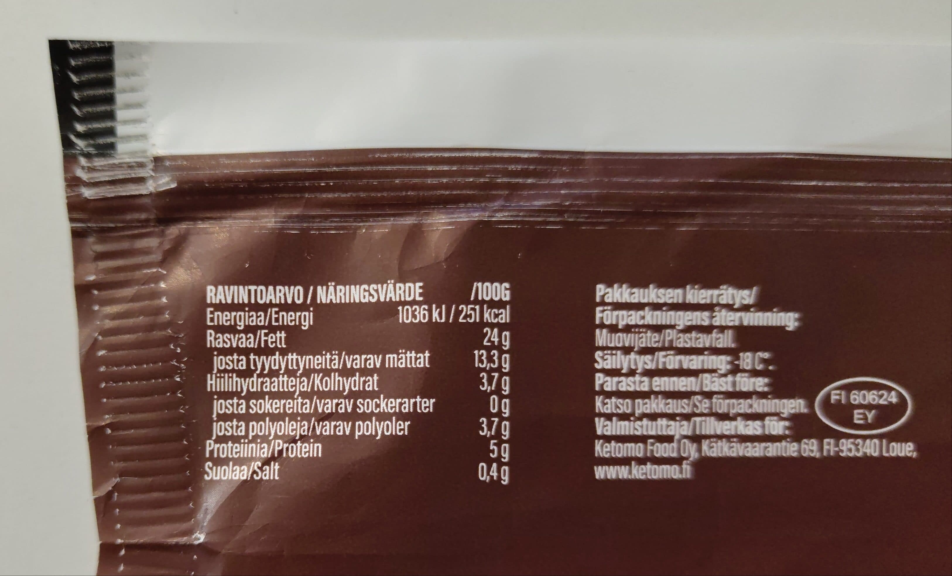 Ketomo Jäätelö packshot