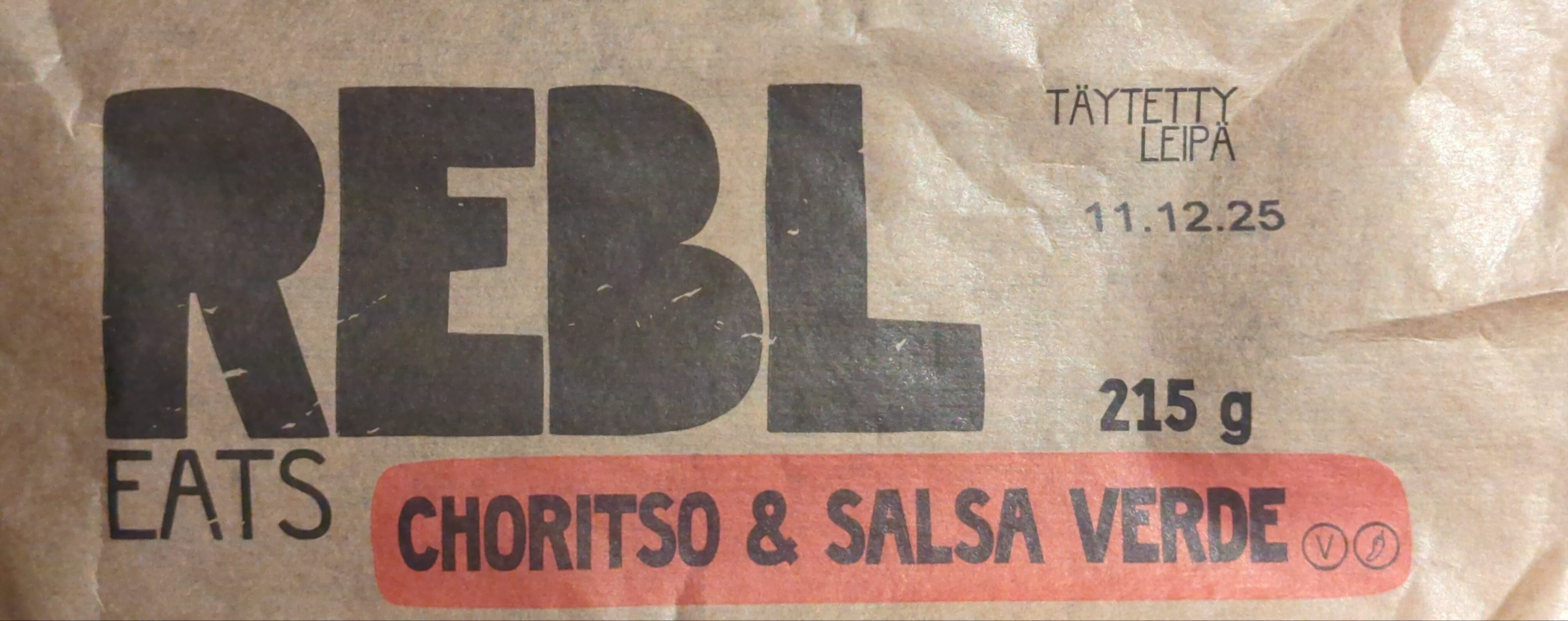 Rebl Eats Choritso & Salsa Verde packshot