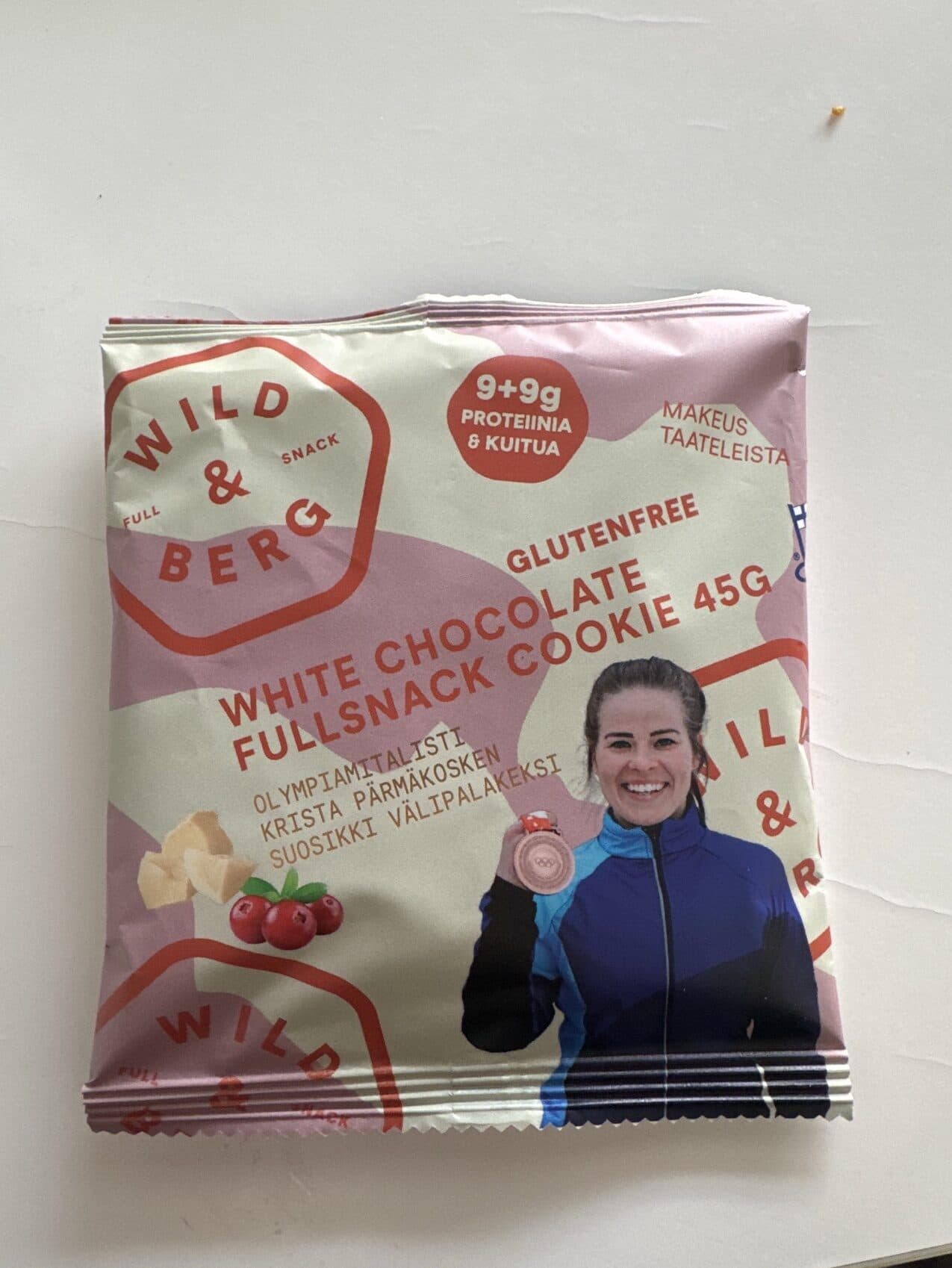Wild & Berg White Chocolate fullsnack Cookie 45 G packshot