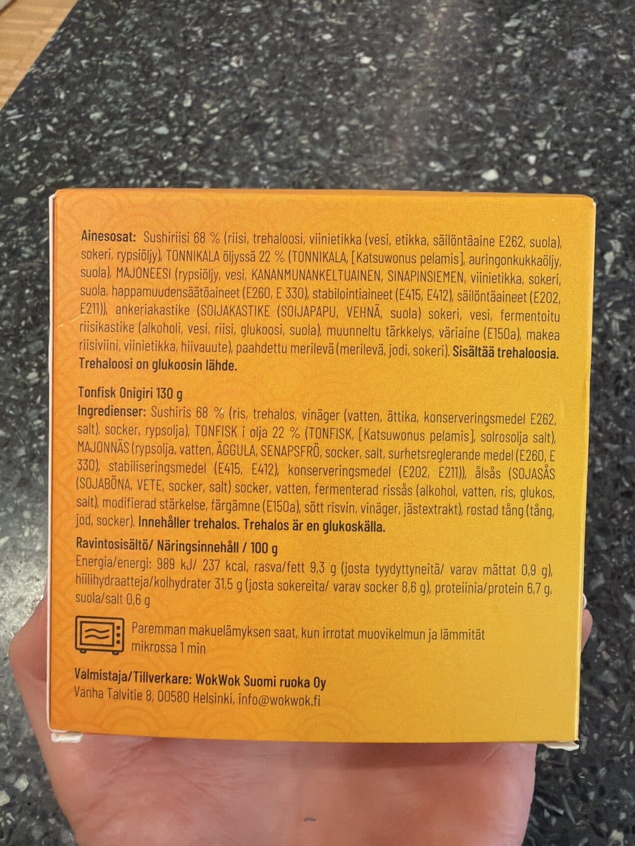WokWok Suomi Tonnikala onigiri packshot