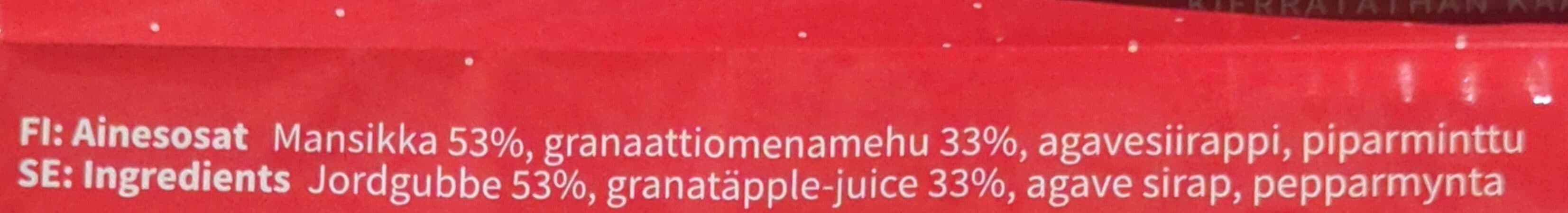 Jäämari Jäätelö Mansikka & granaattiomena packshot
