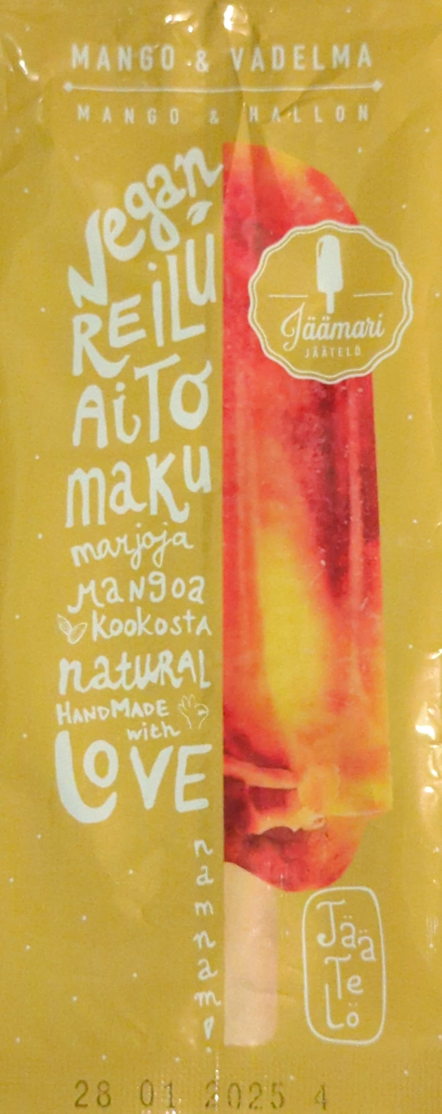 Jäämari Jäätelö Mango & Vadelma packshot