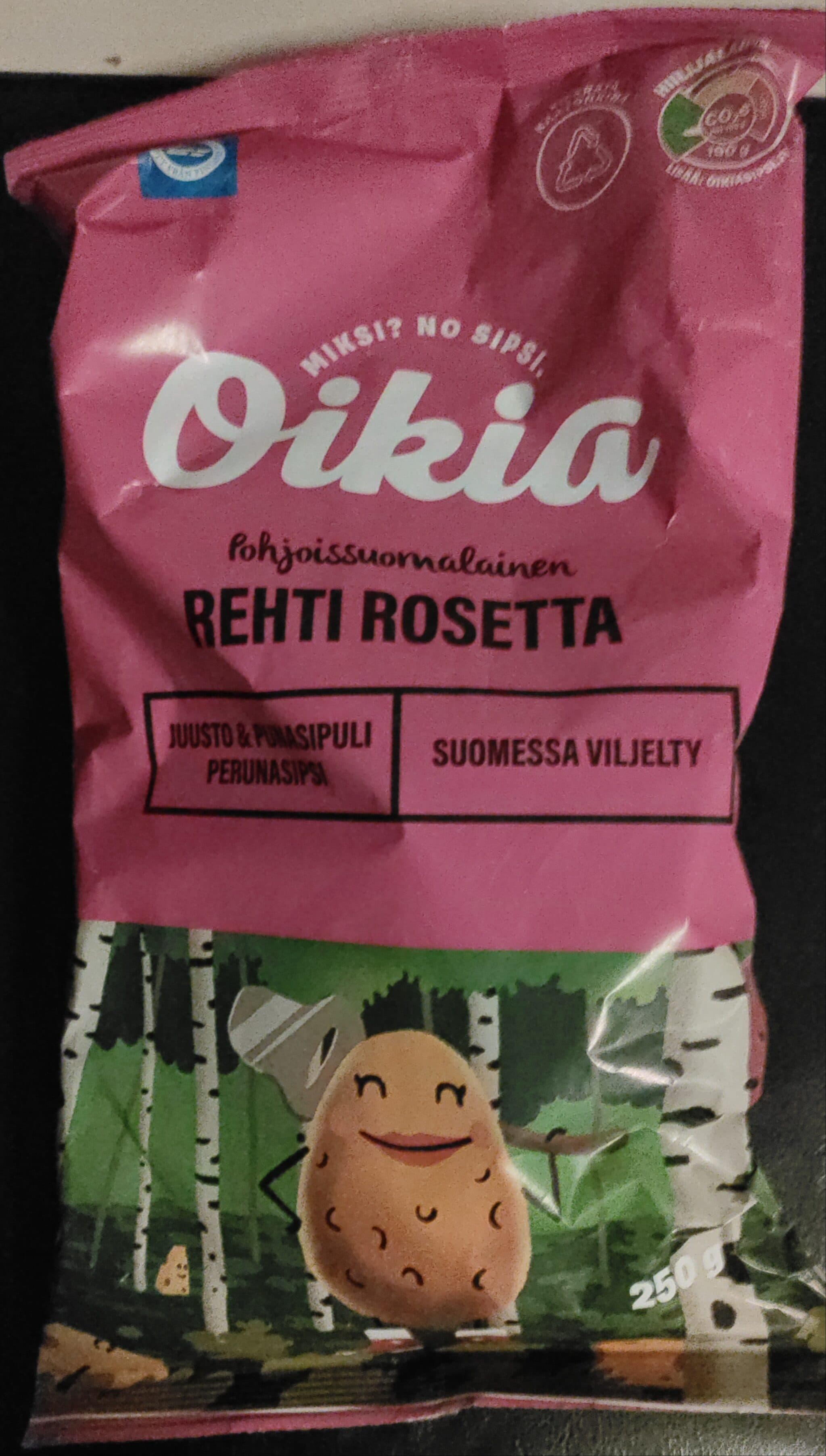 Oikia Ost och rödlökschips packshot