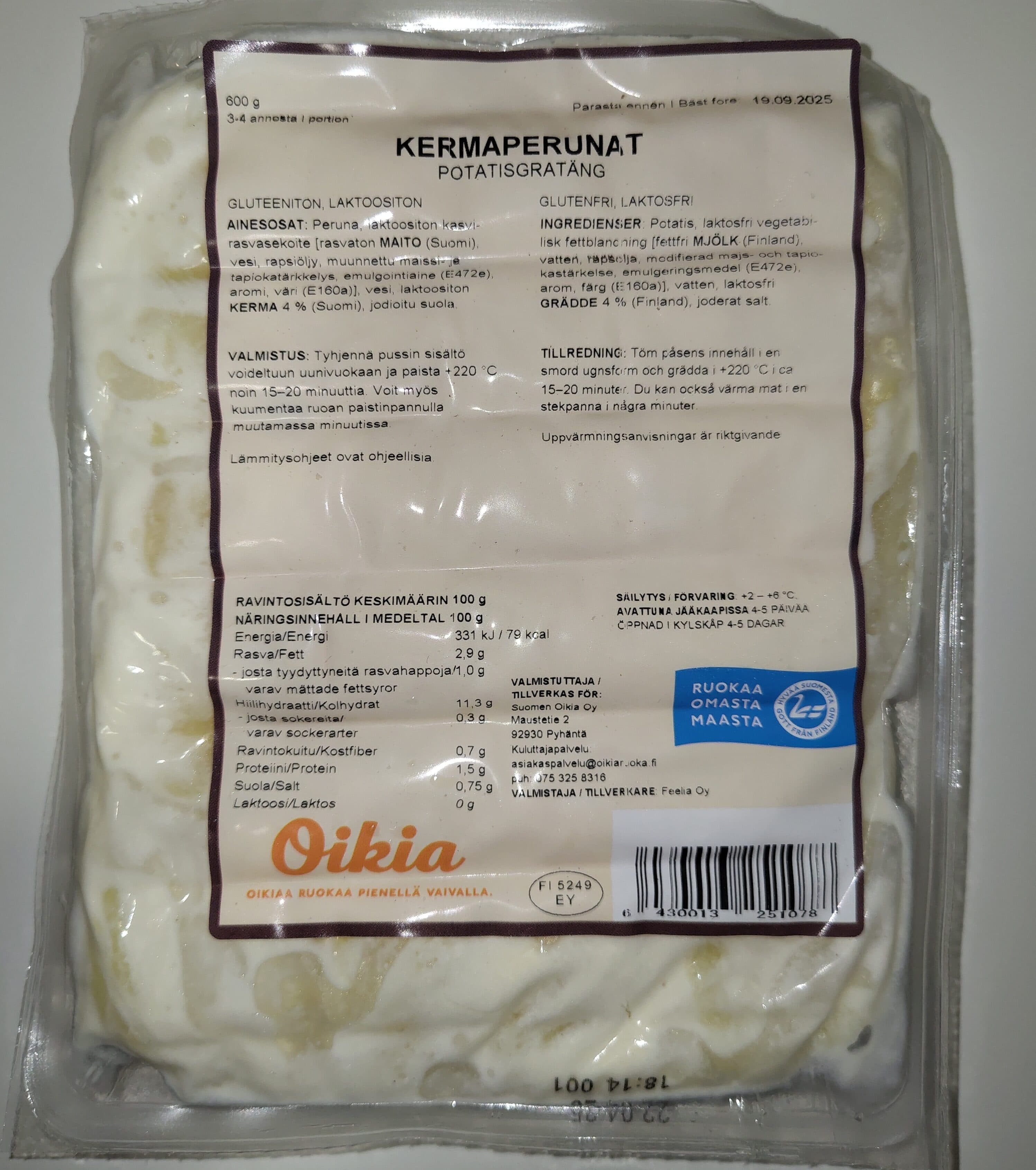 Oikia Ruokaa product packshot