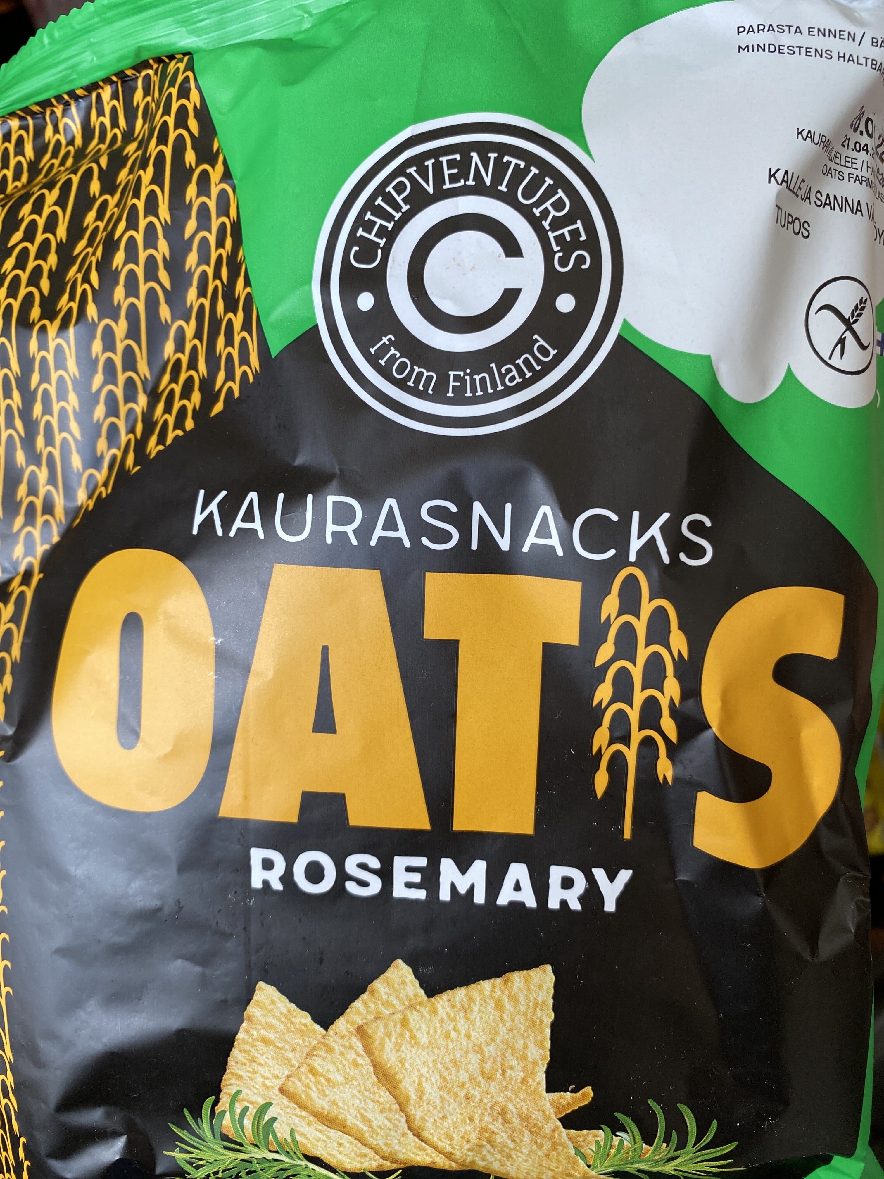 Oatis Kaurasnacks Oatis Rosemary packshot
