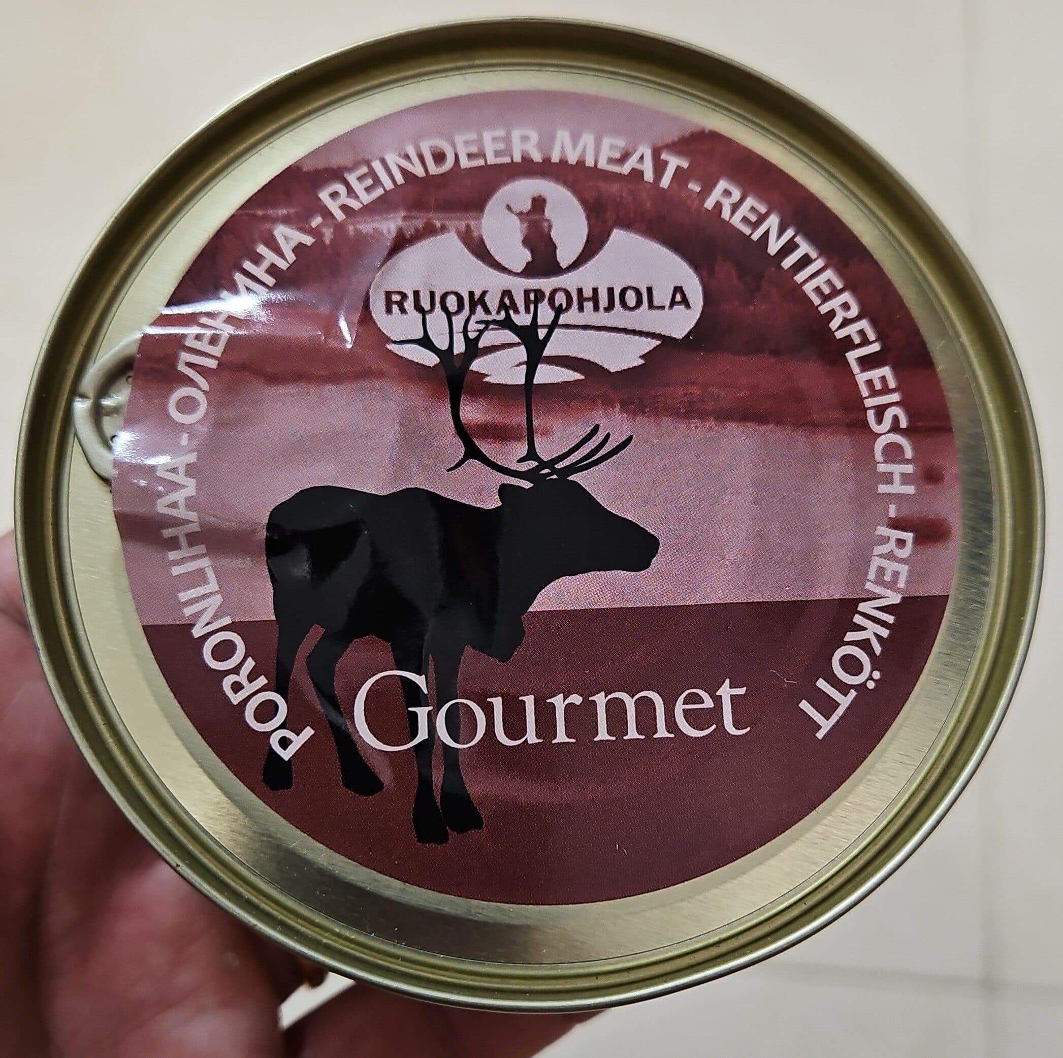 Reindeer meat packshot