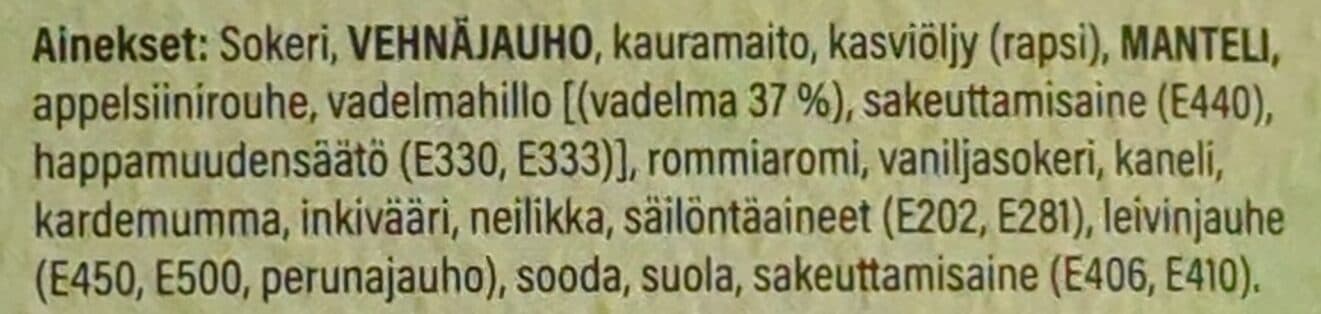 Laitilan leipä Runebergintorttu Vegaaninen Manteli packshot