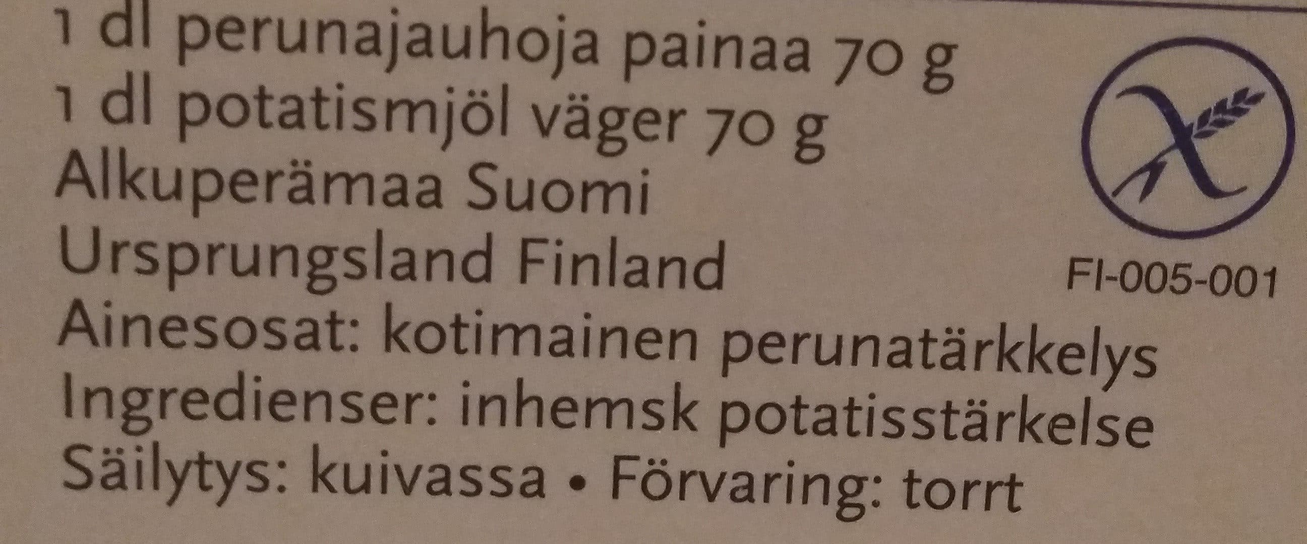 Kolmen Konstin Perunajauhot packshot