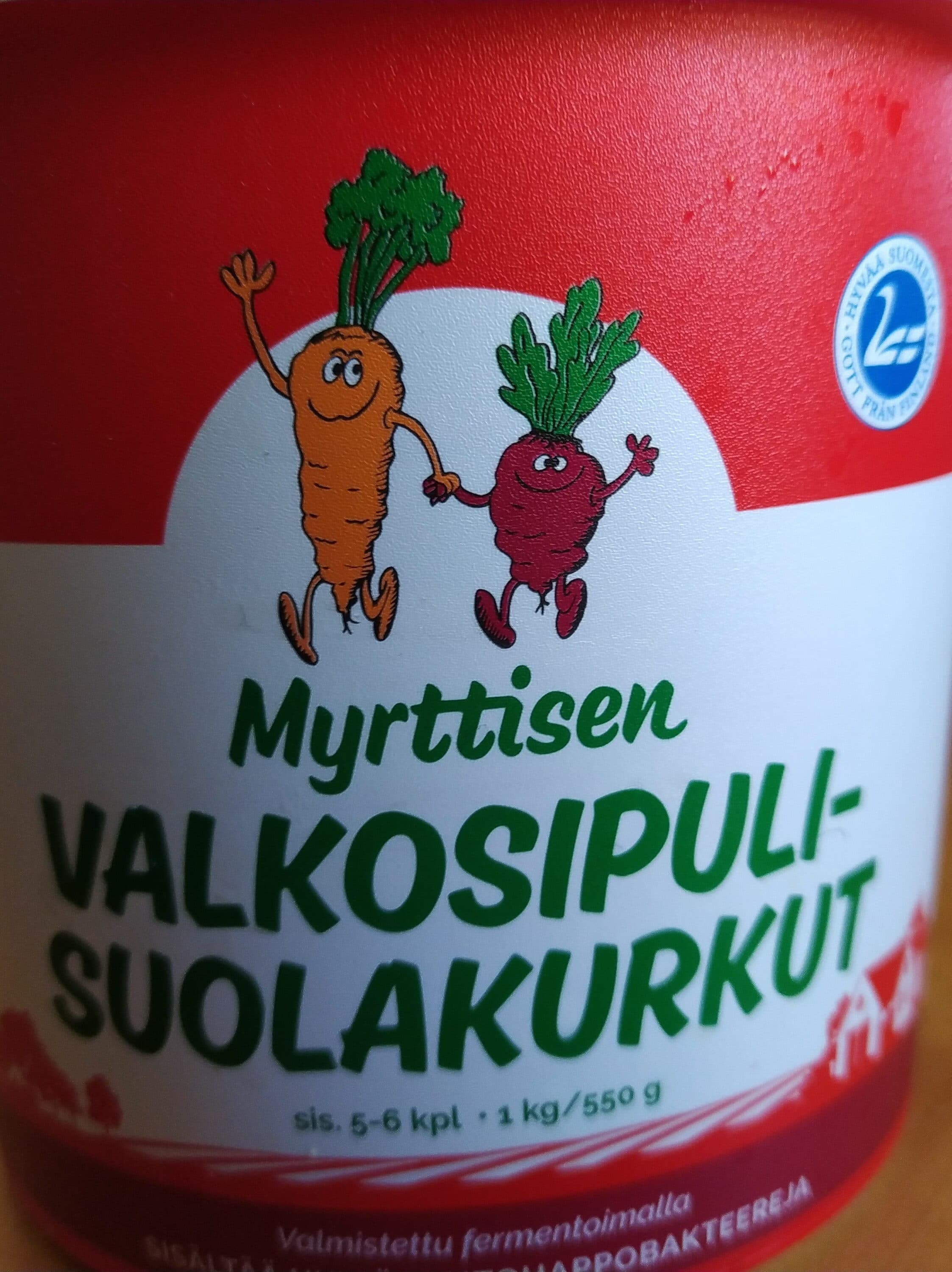 Myrttisen Kurkut Myrttisen Valkosipuli-suolakurkut packshot
