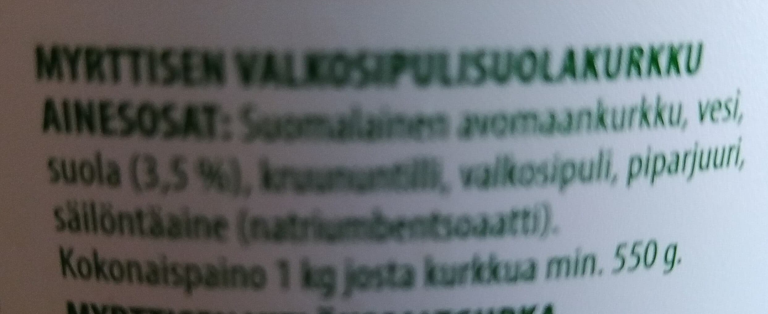 Myrttisen Kurkut Myrttisen Valkosipuli-suolakurkut packshot